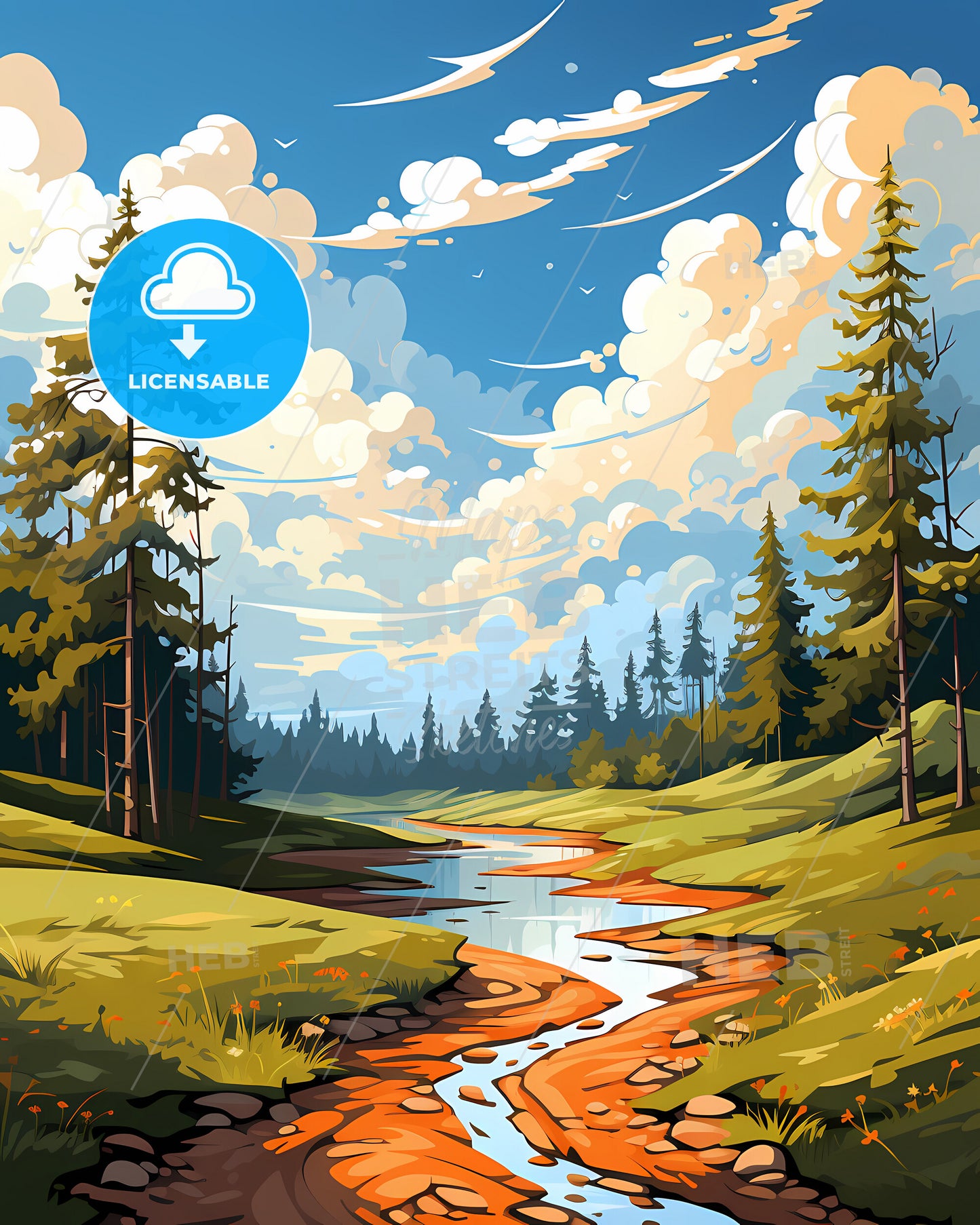 Lakewood, Washington, a river running through a forest