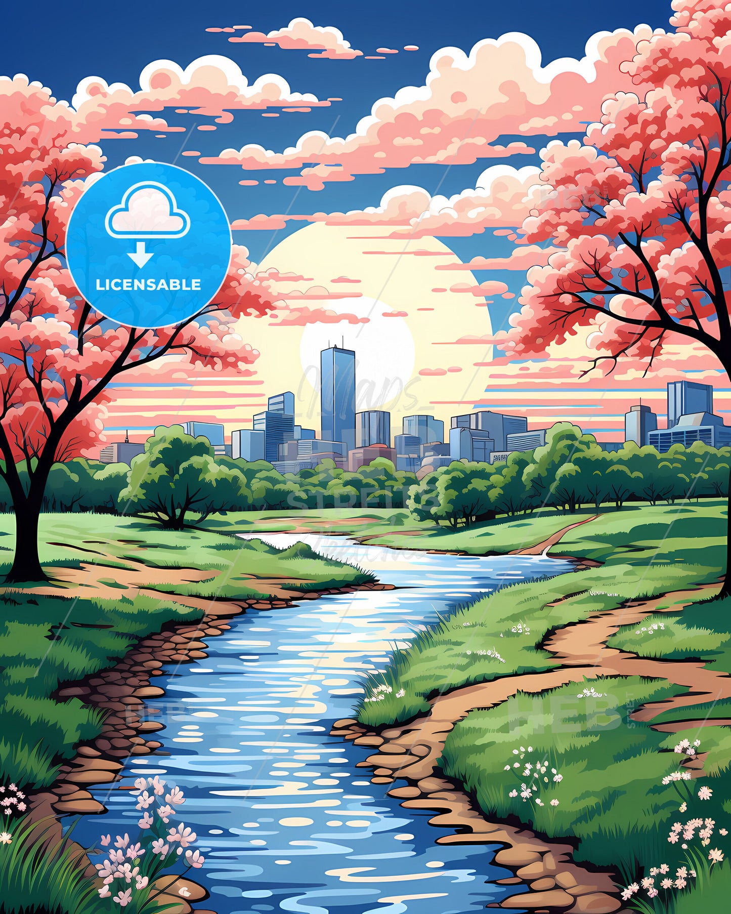 Norwalk, Connecticut, a river running through a city