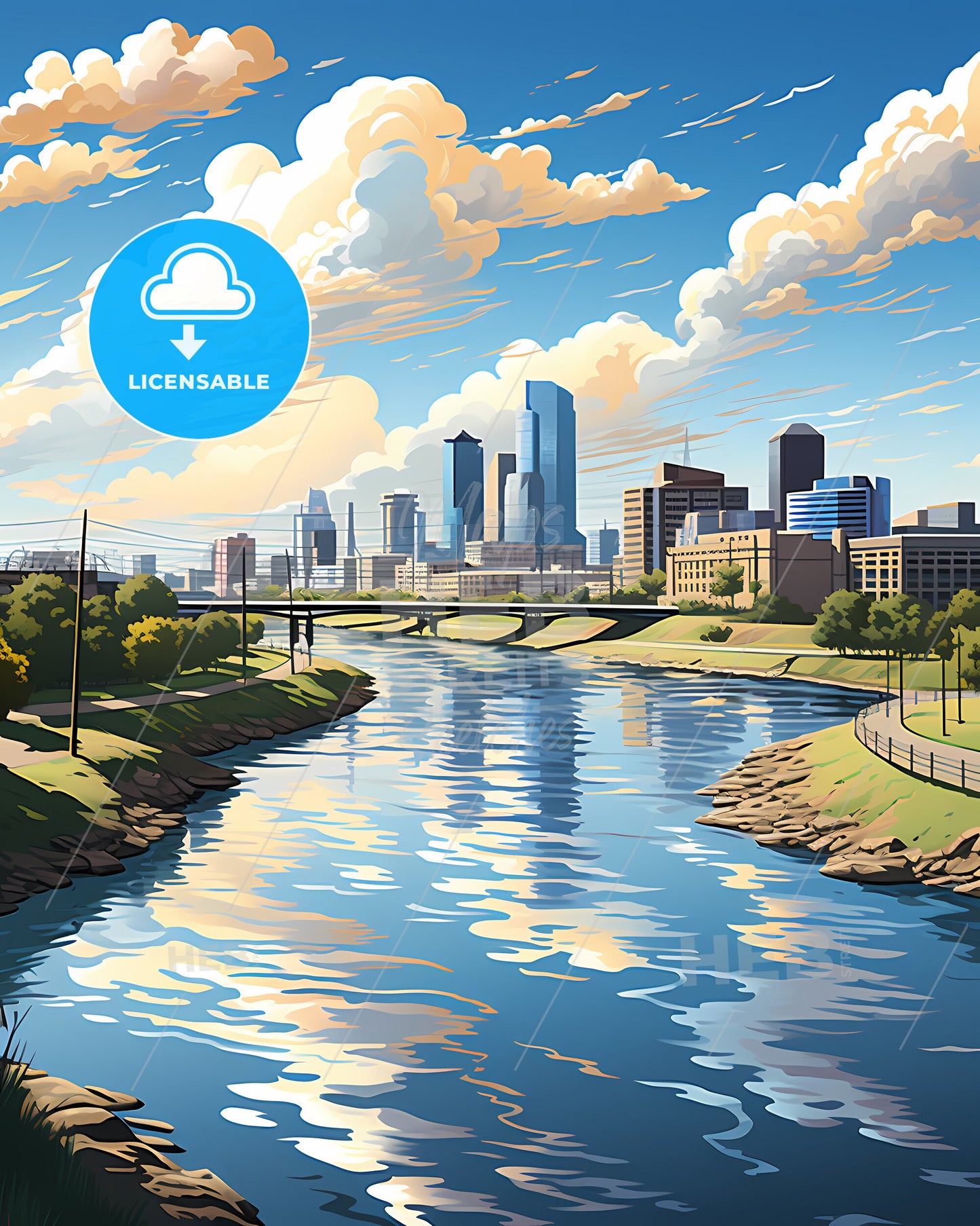 Atyrau, Kazakhstan, a river with a city in the background