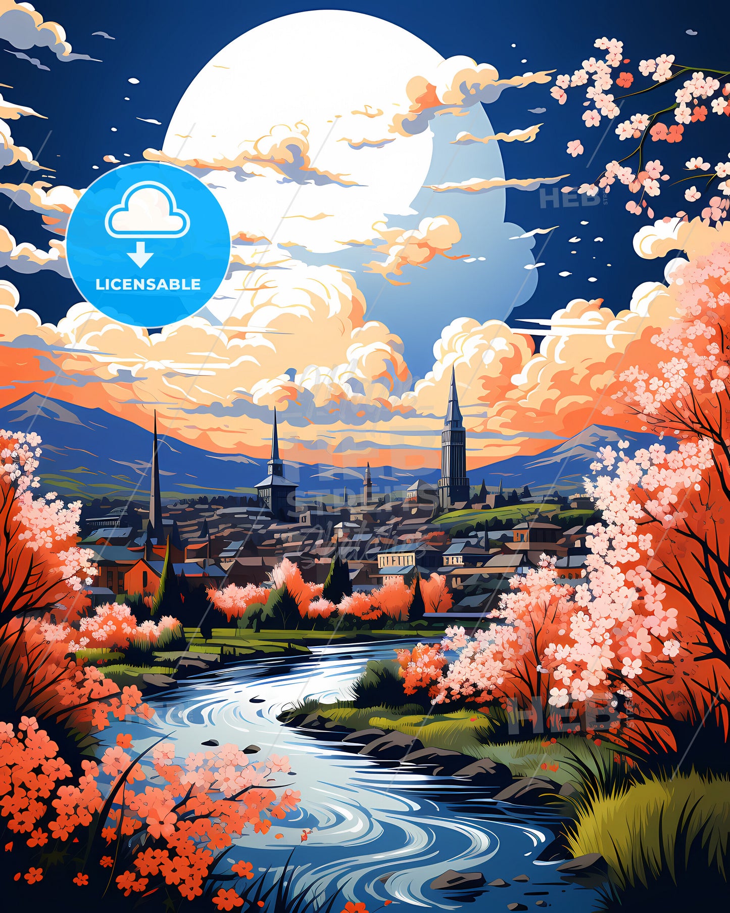 Pasco, Washington, a river running through a city