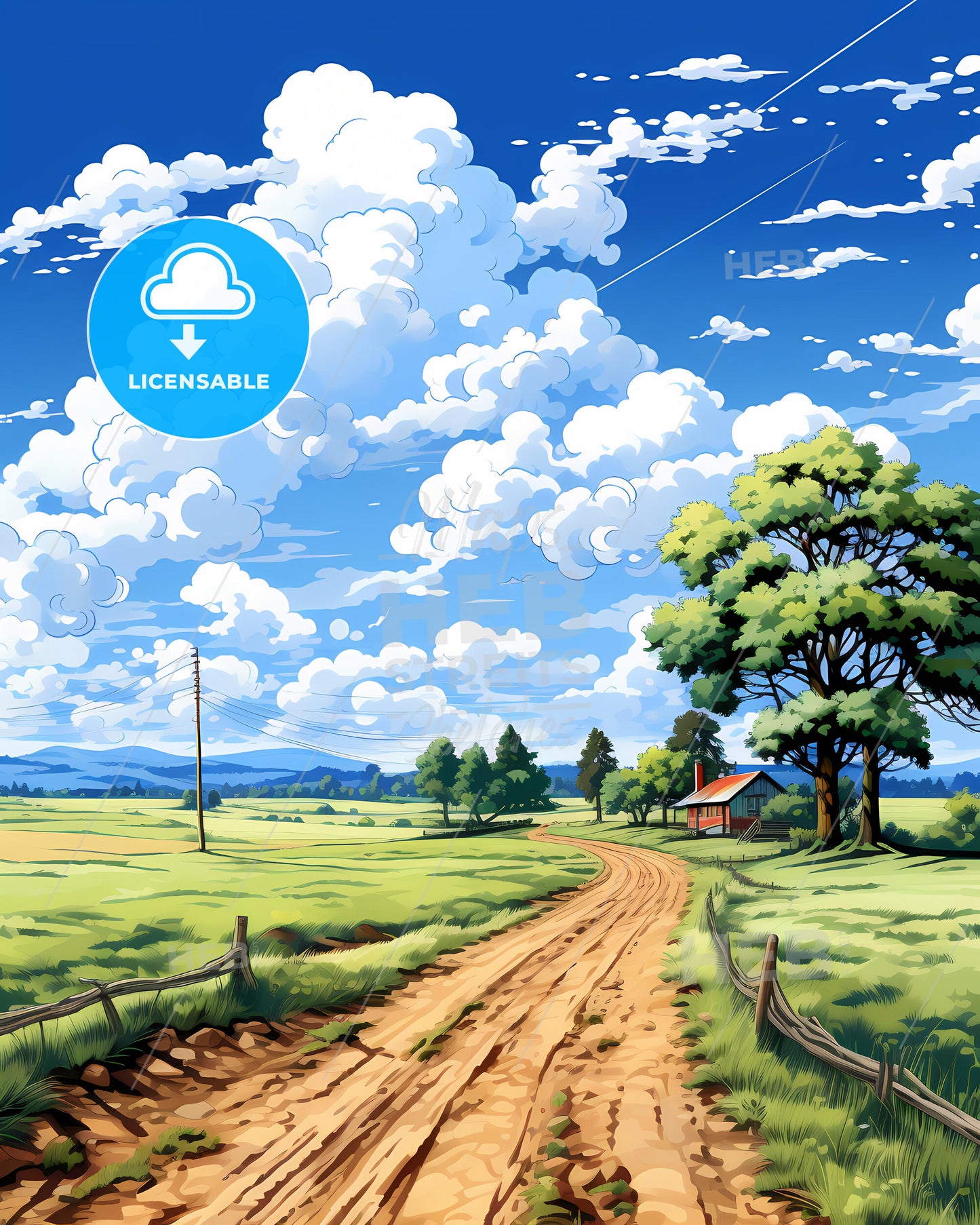 Almelo, Netherlands, a dirt road through a field with trees and a house