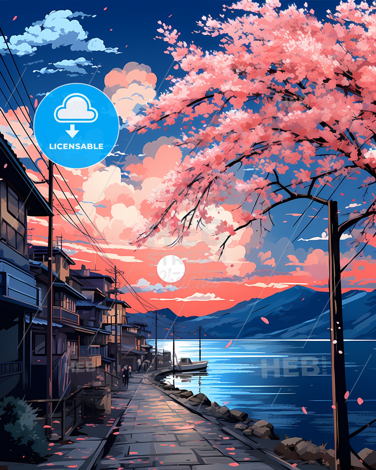 Dordrecht, Netherlands, a street with buildings and a body of water