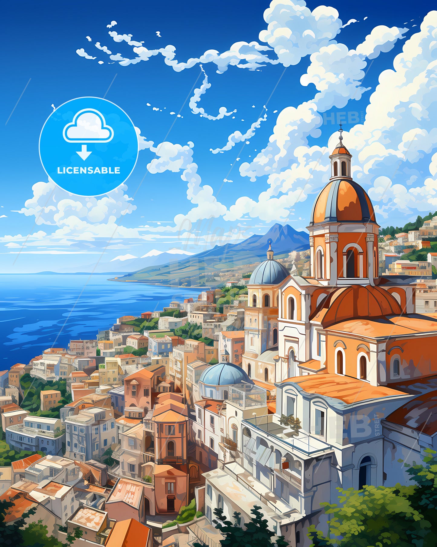 Portici, Italy, a city by the water