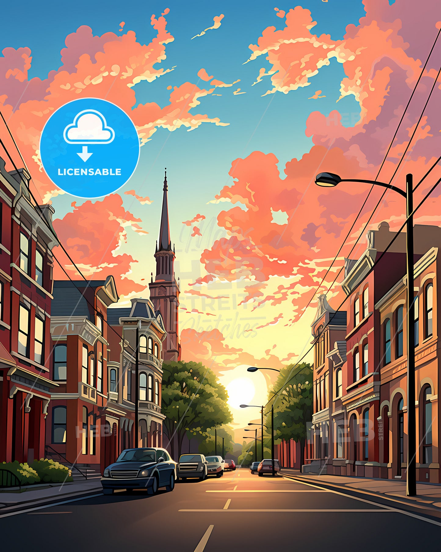 Almelo, Netherlands, a street with cars and buildings in the background