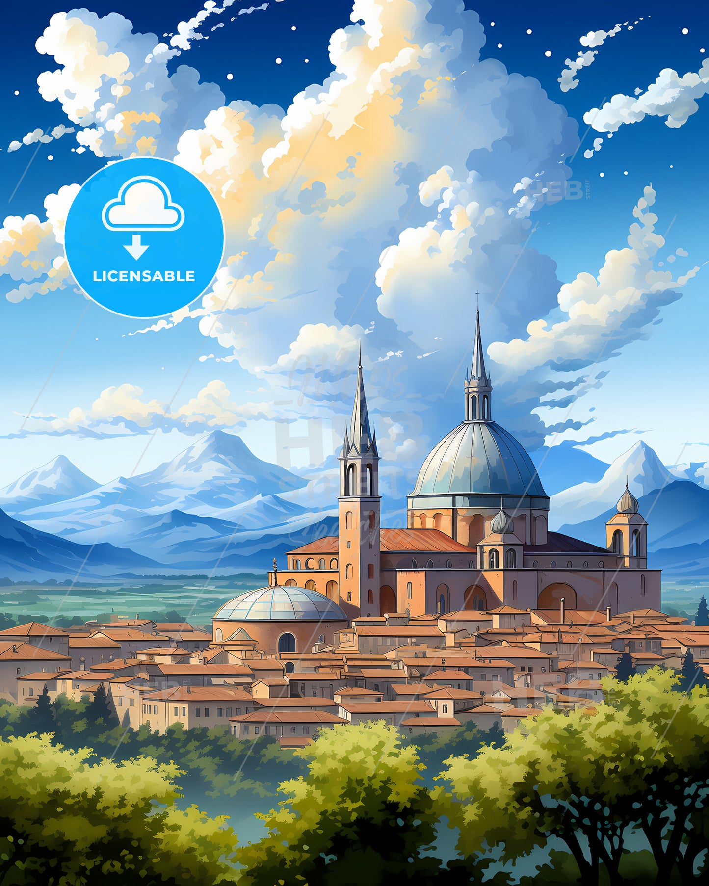 Faenza, Italy, a building with a dome and a domed roof