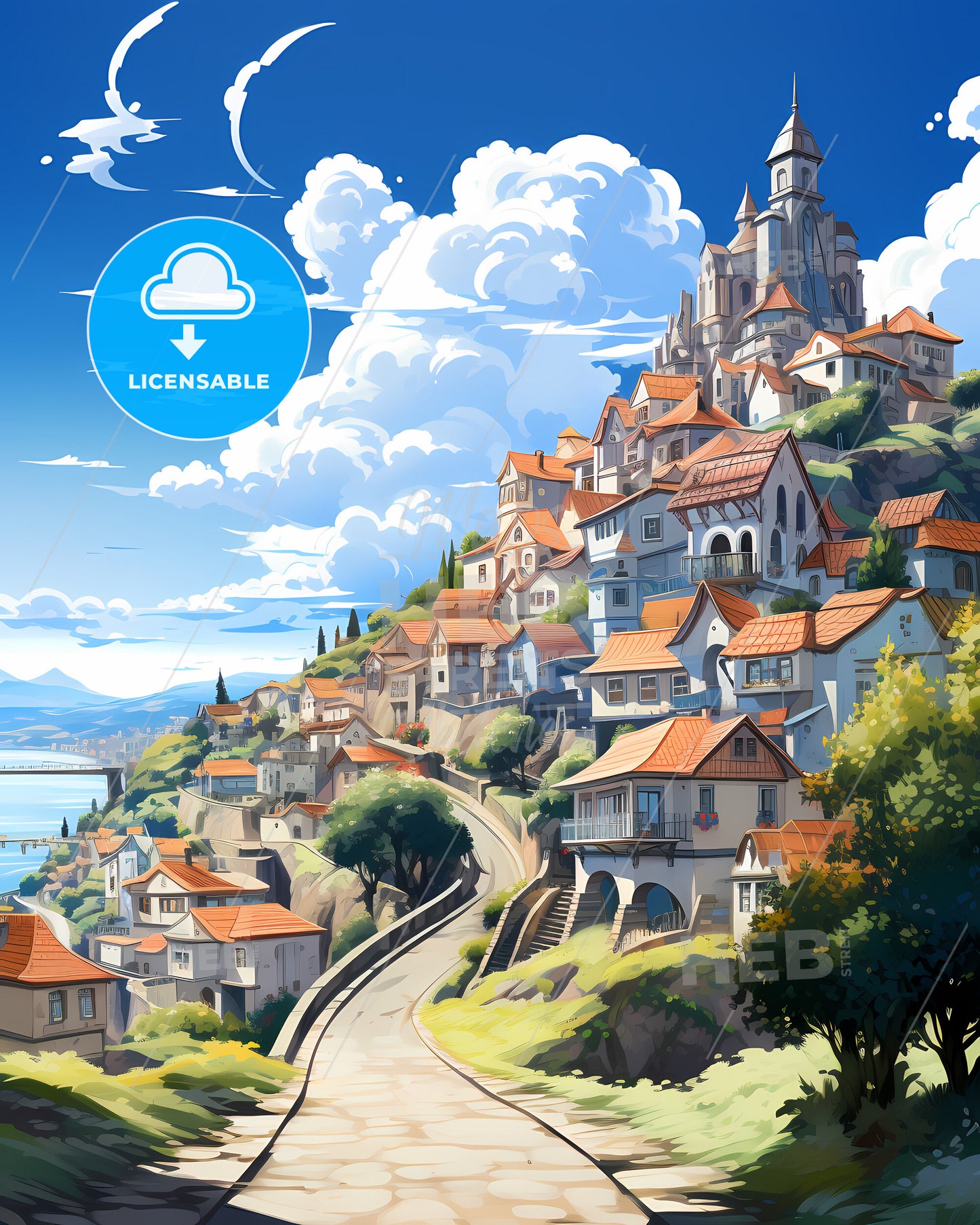 Covilha, Portugal, a city on a hill