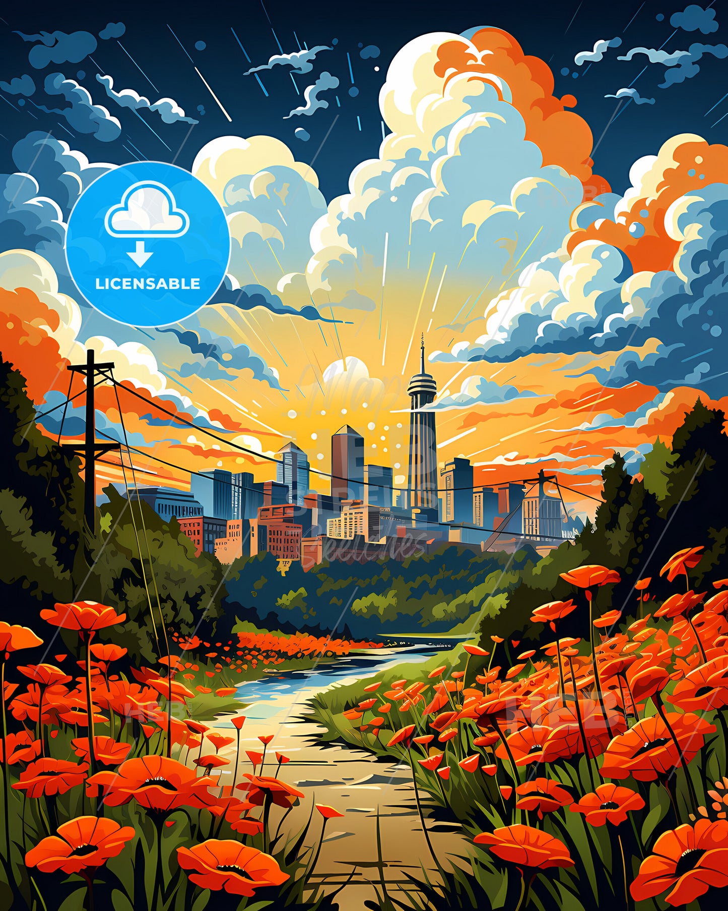 Sandy Springs, Georgia, a river running through a city