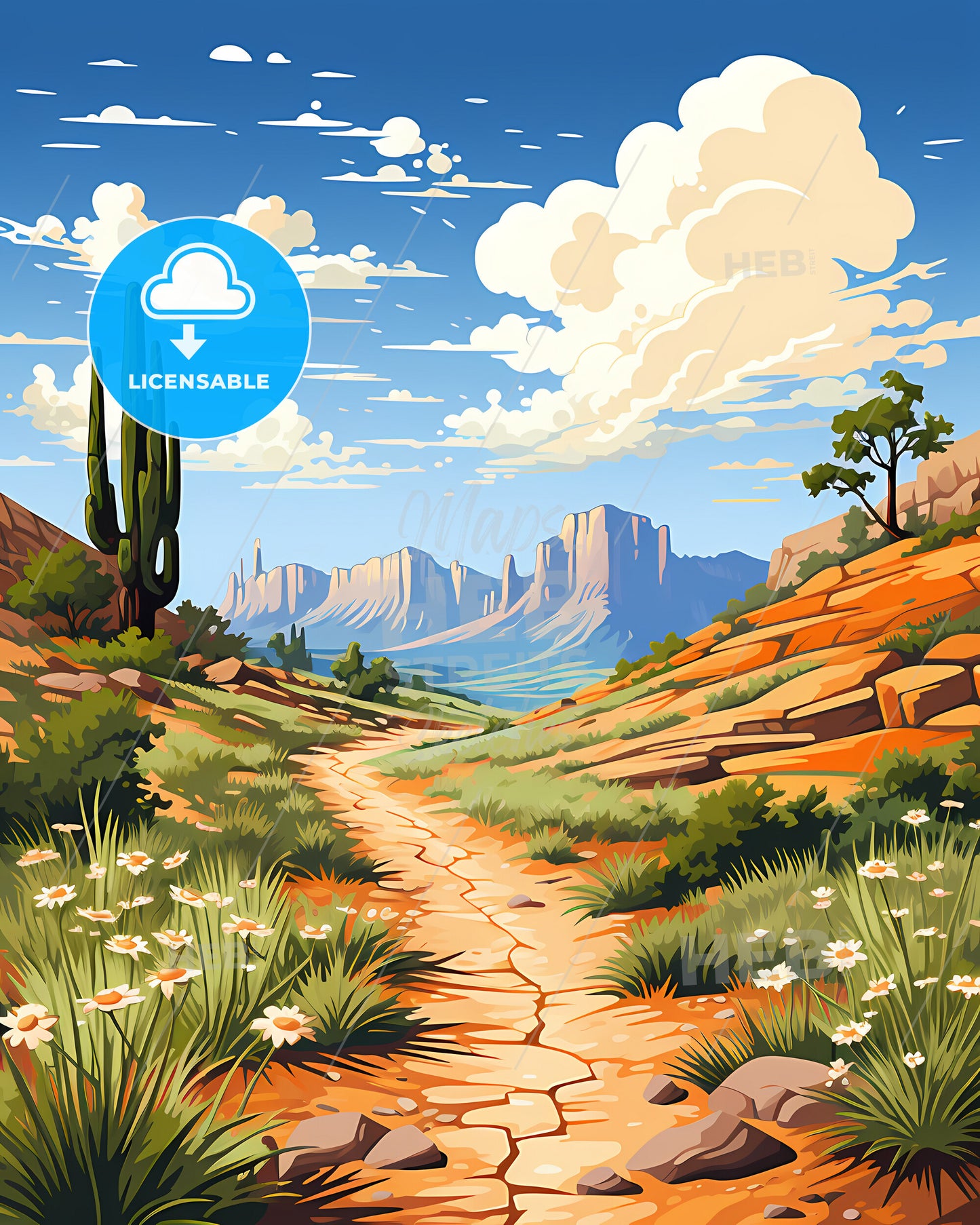 Buckeye, Arizona, a dirt road through a desert