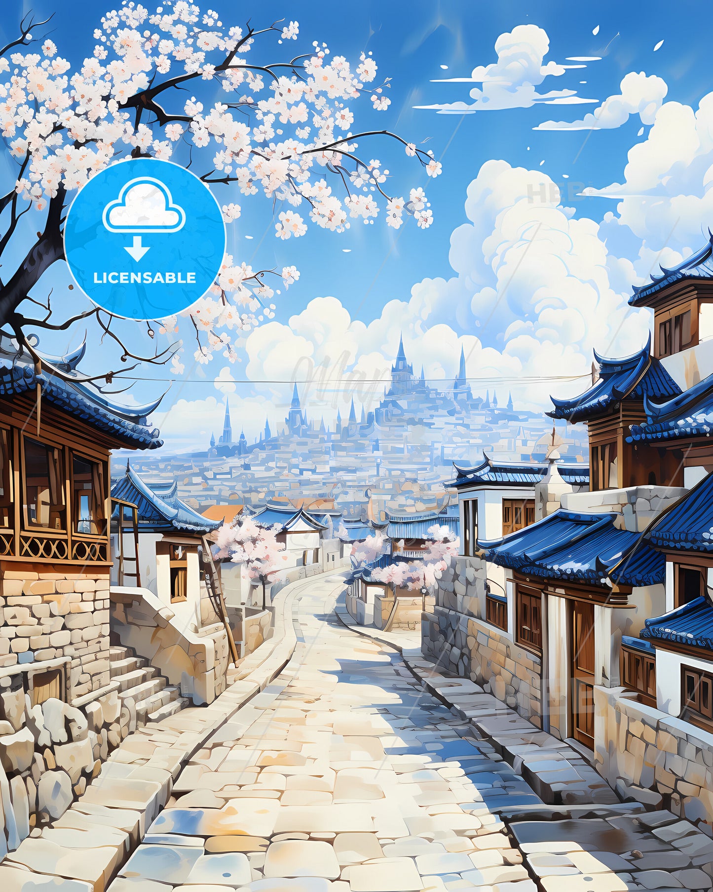 Kostanay, Kazakhstan, a street with buildings and trees