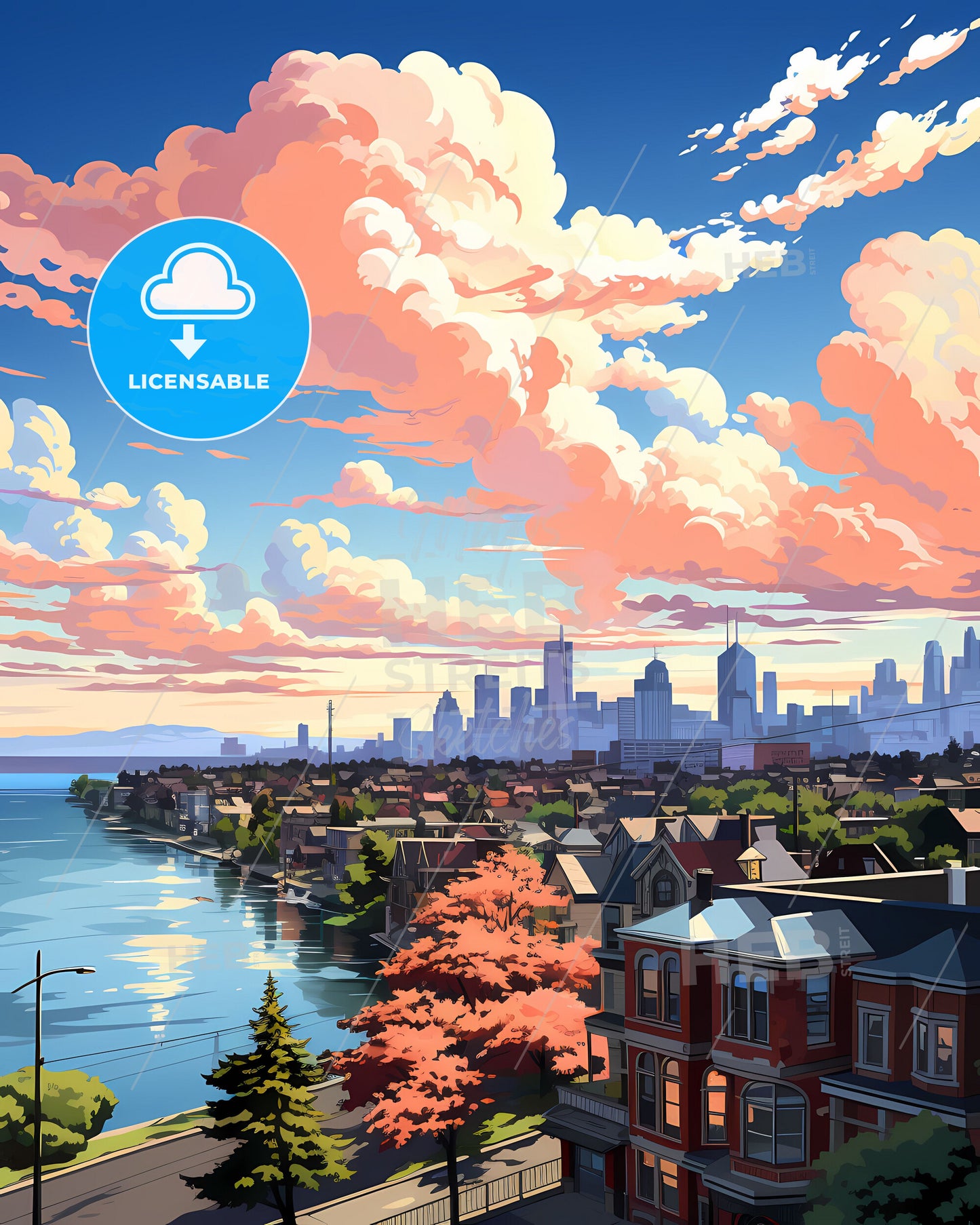 Union City, New Jersey, a city by a body of water