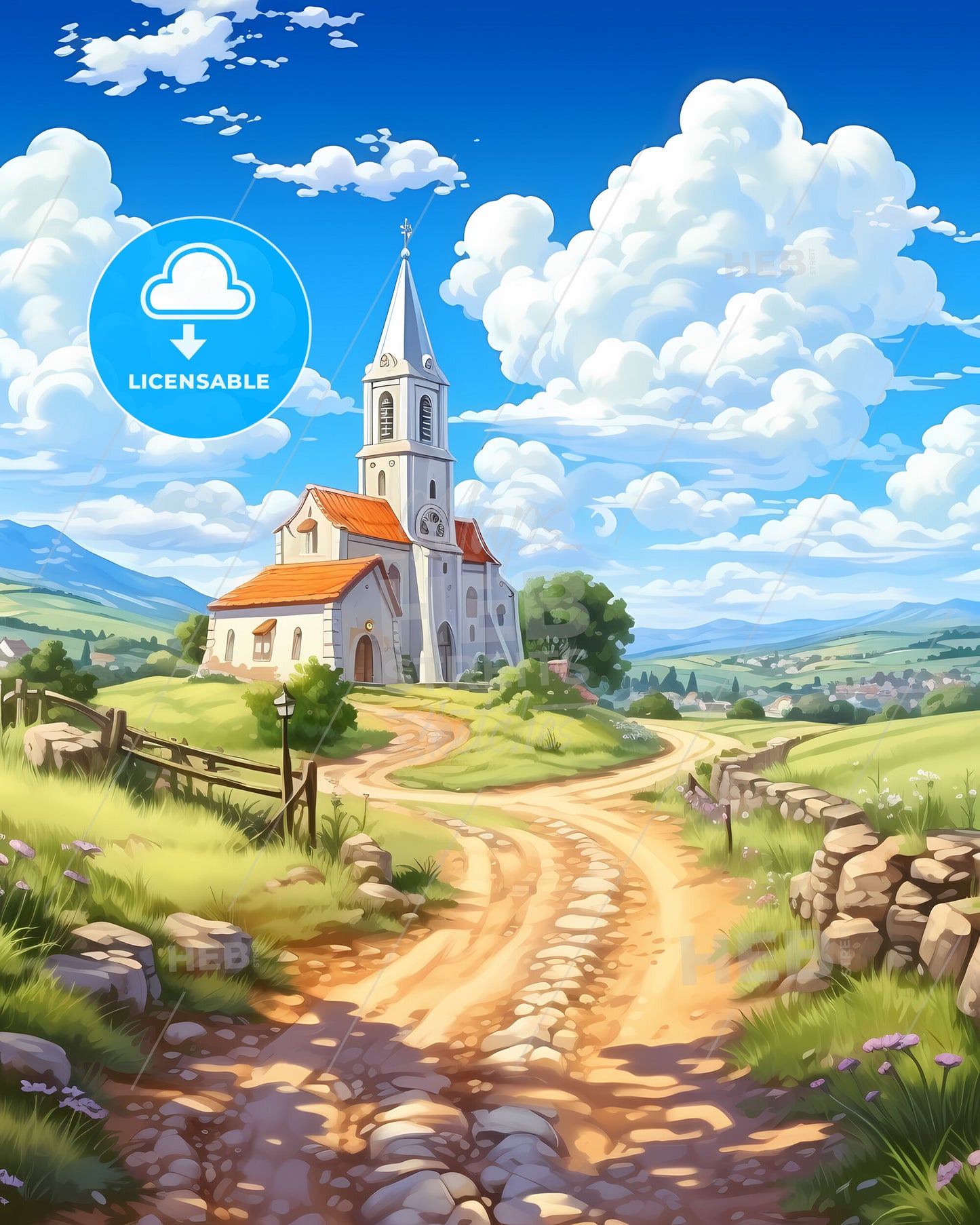 Amora, Portugal, a church on a dirt road