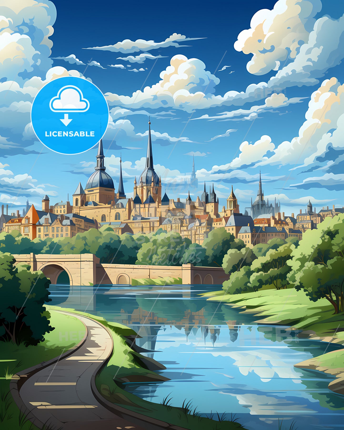 Bradford, Yorkshire and the Humber, a river running through a city