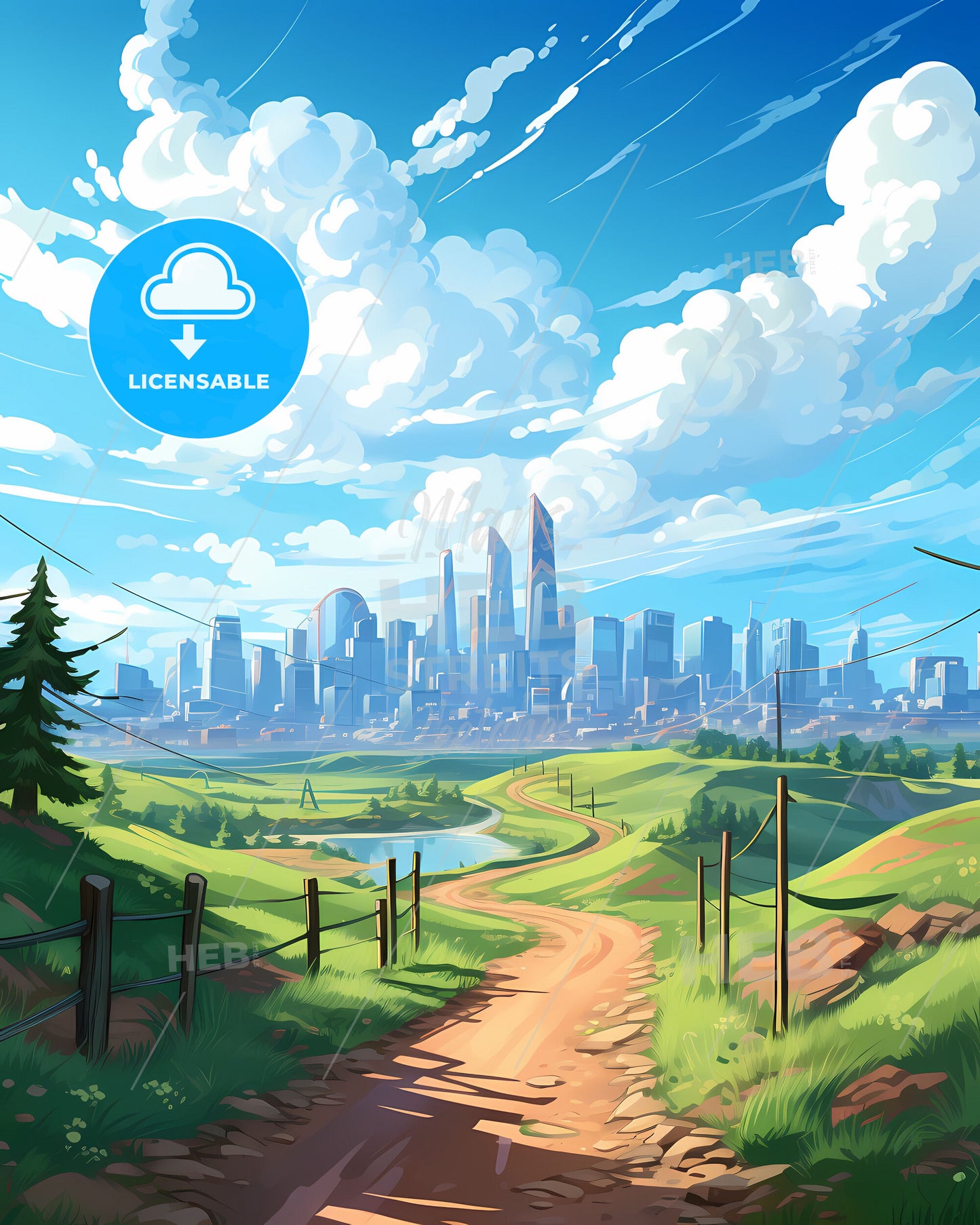 Temirtau, Kazakhstan, a road leading to a city