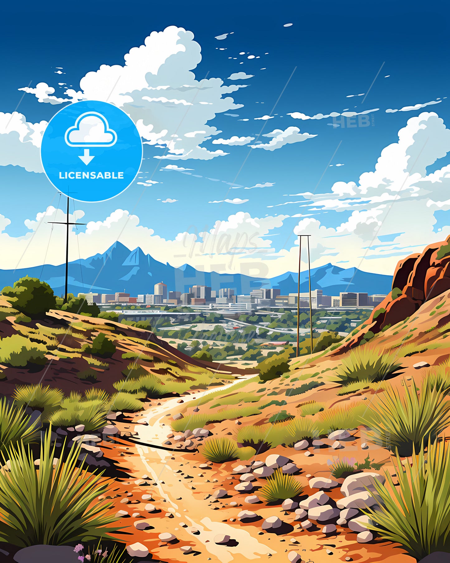 Rio Rancho, New Mexico, a landscape of a city