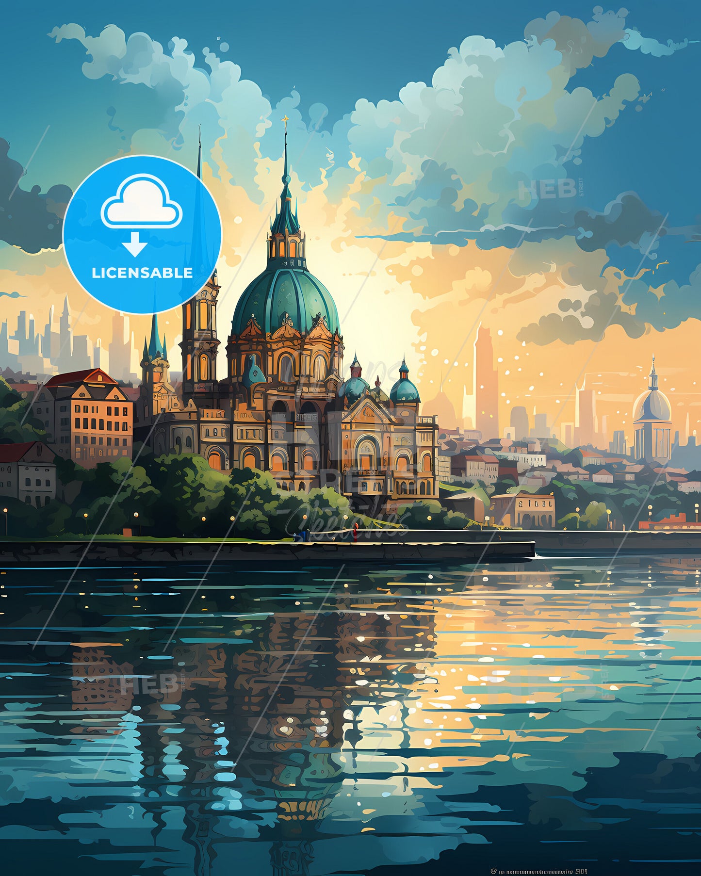 Porto, Portugal, a building with towers and a city in the background