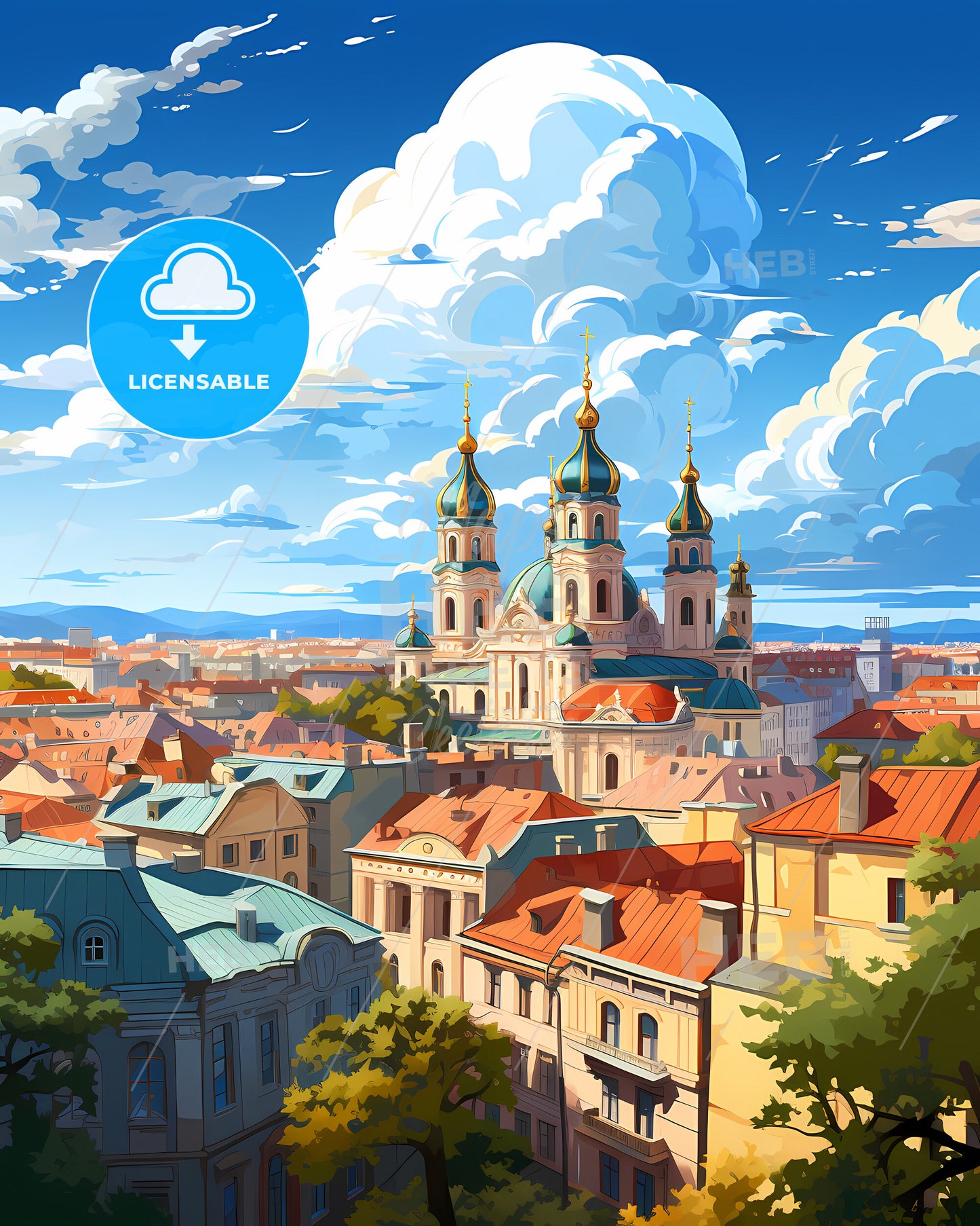 Odessa, Ukraine, a city with a large building