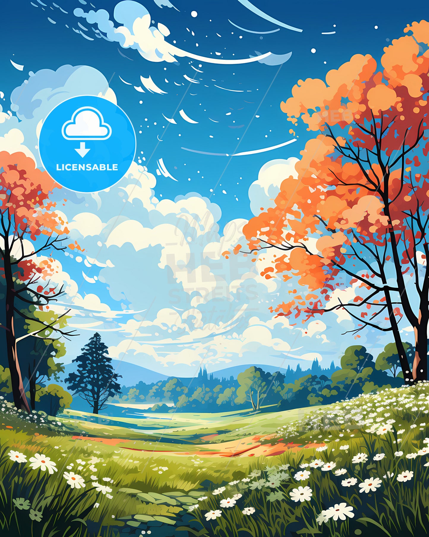 Gothenburg, Sweden, a landscape with trees and grass