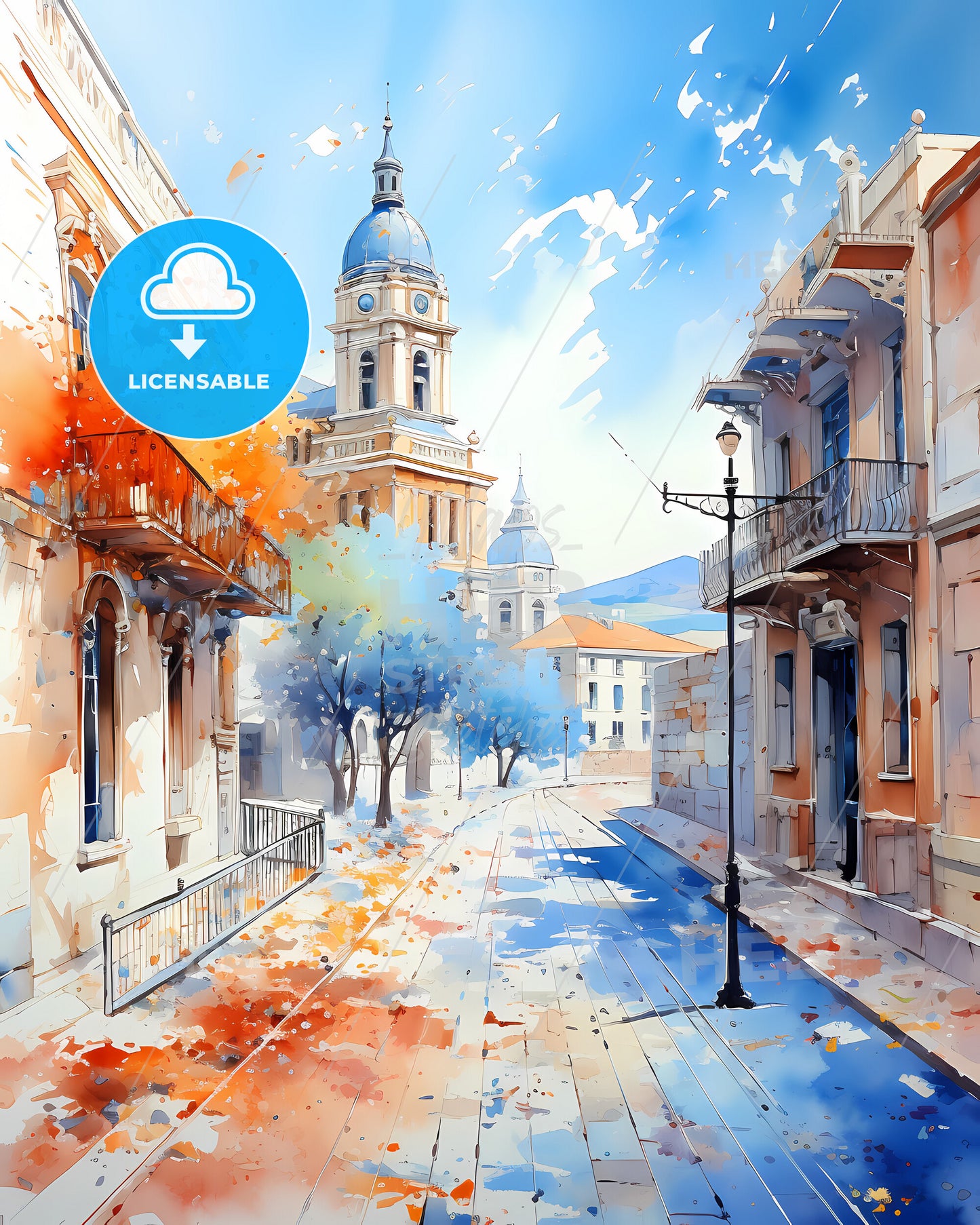 Murcia, Spain, a lively and colourful cityscape