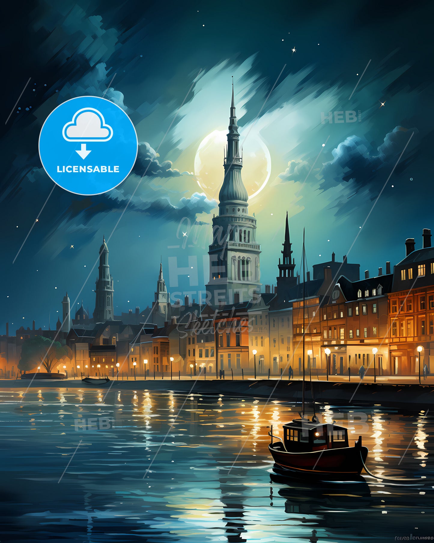 Kingston Upon Hull, Yorkshire and the Humber, a boat on the water