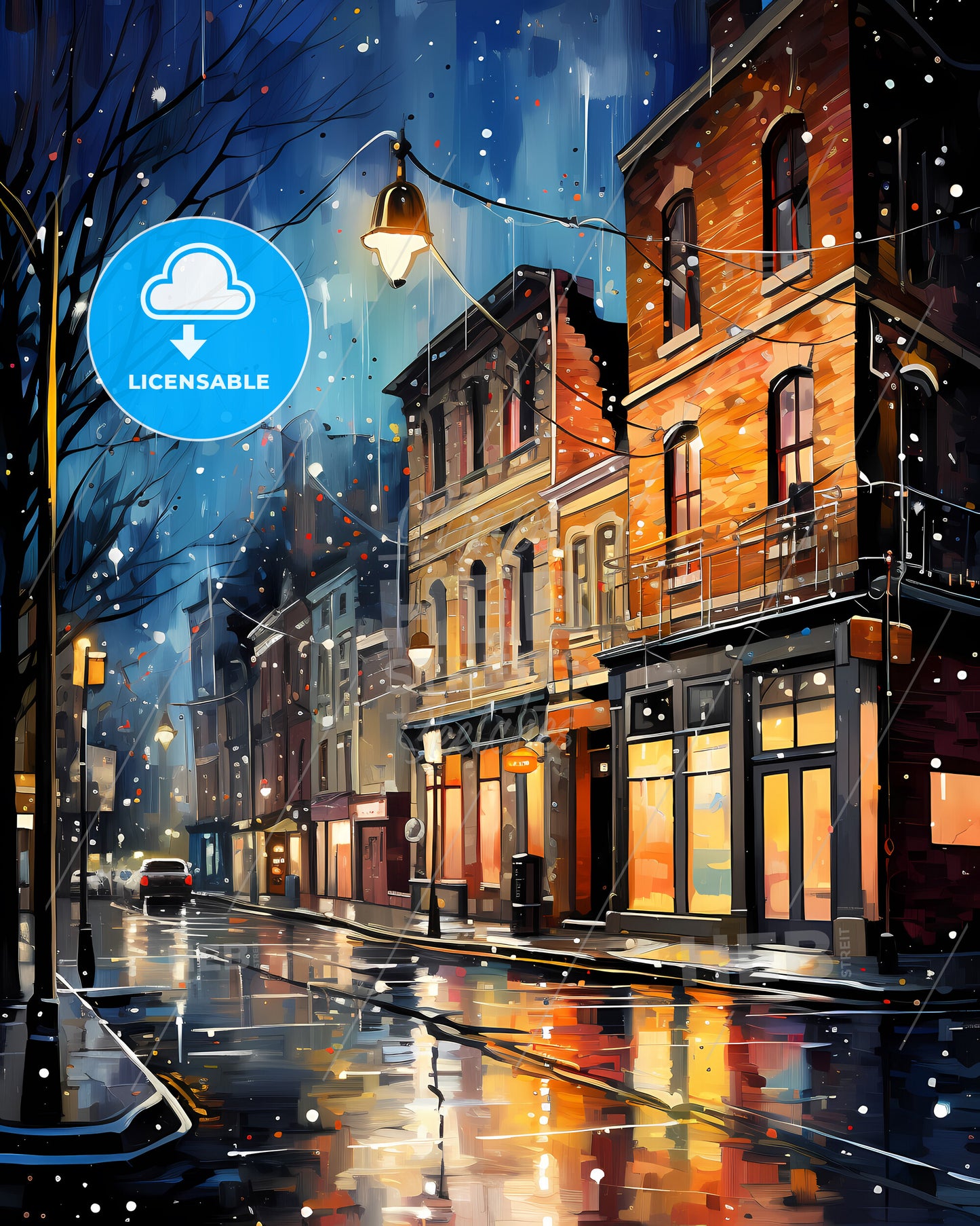 Nieuwegein, Netherlands, a street with buildings and a street light