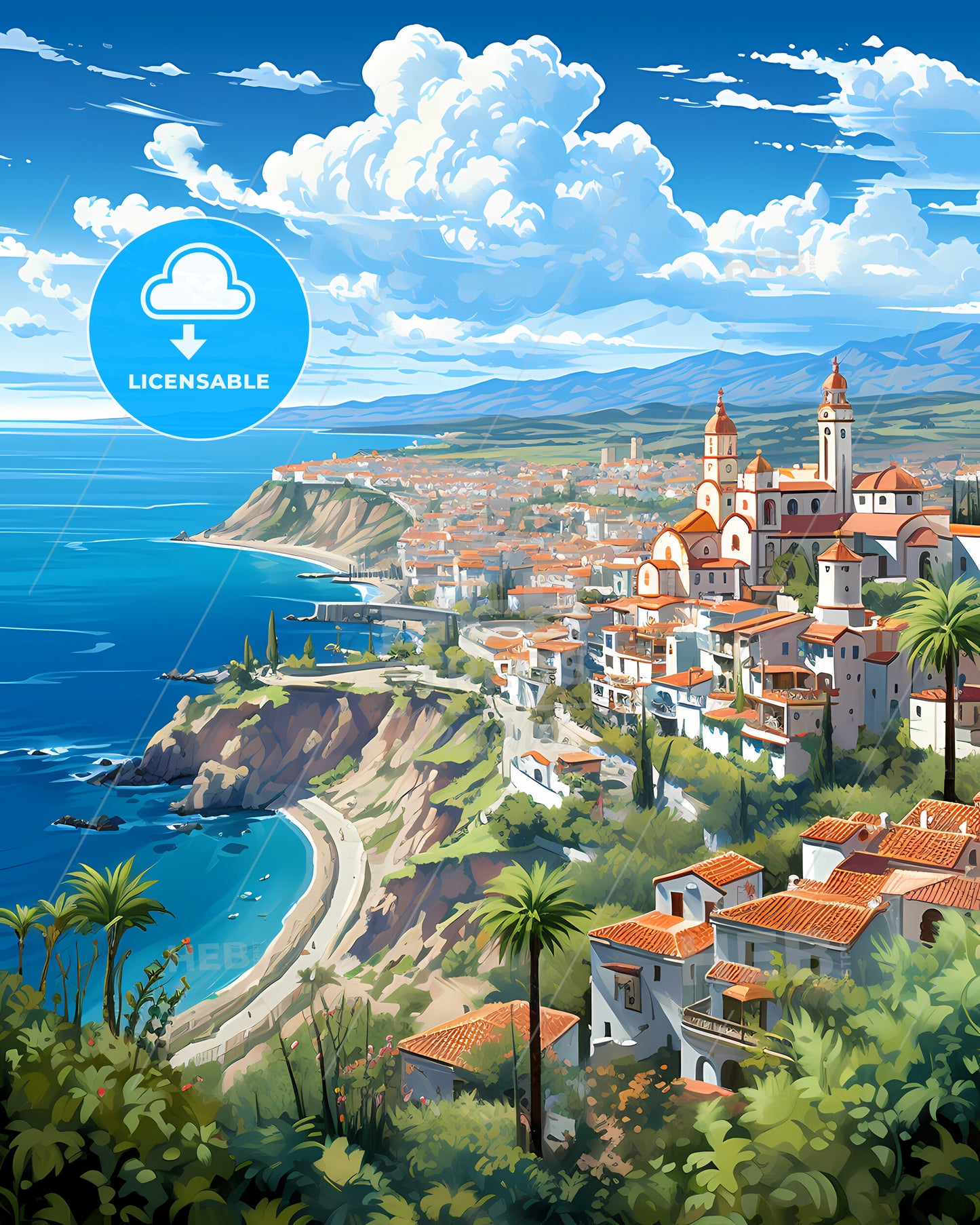 San Clemente, California, a city on a cliff by the ocean