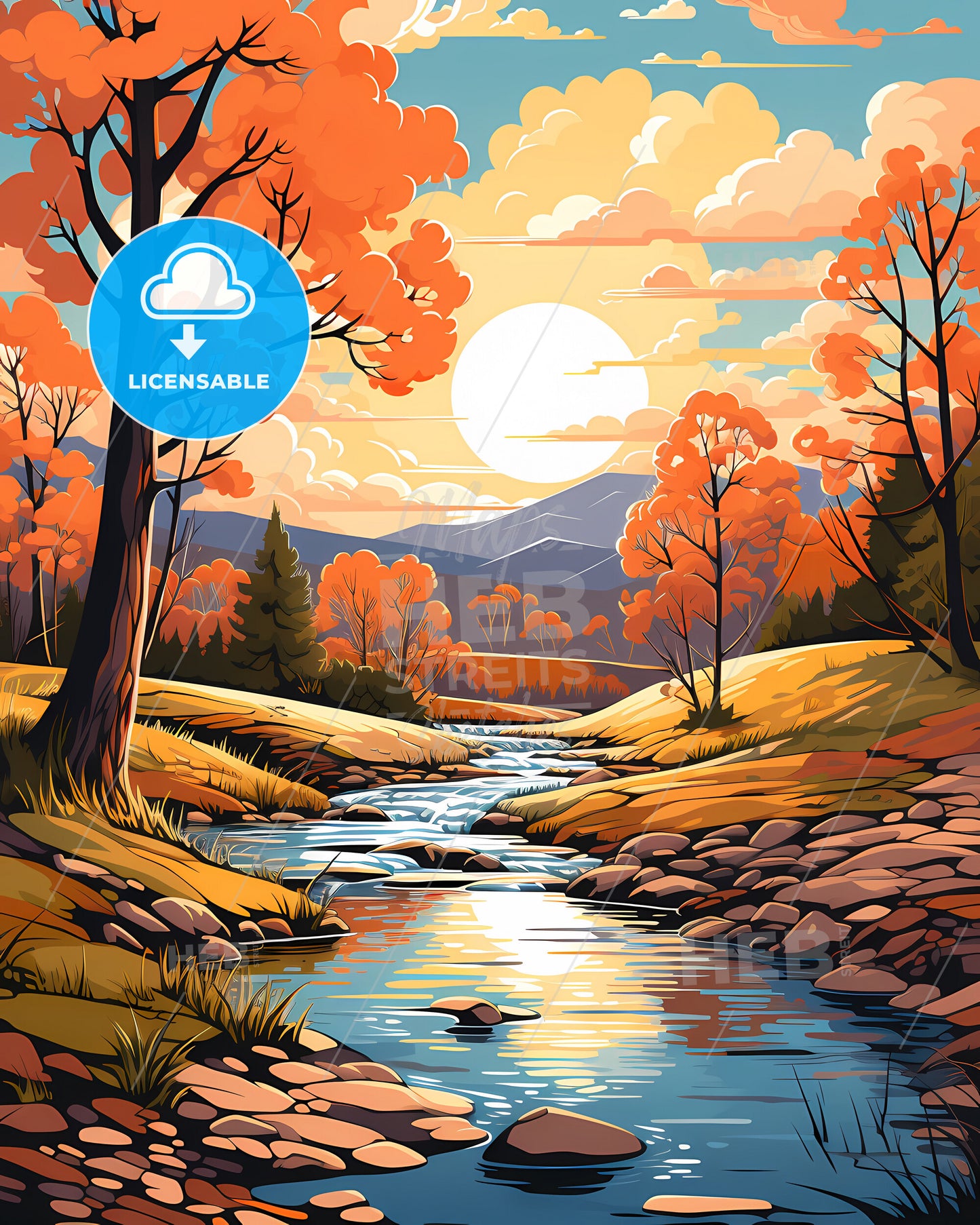 Passaic, New Jersey, a river running through a valley with trees and mountains