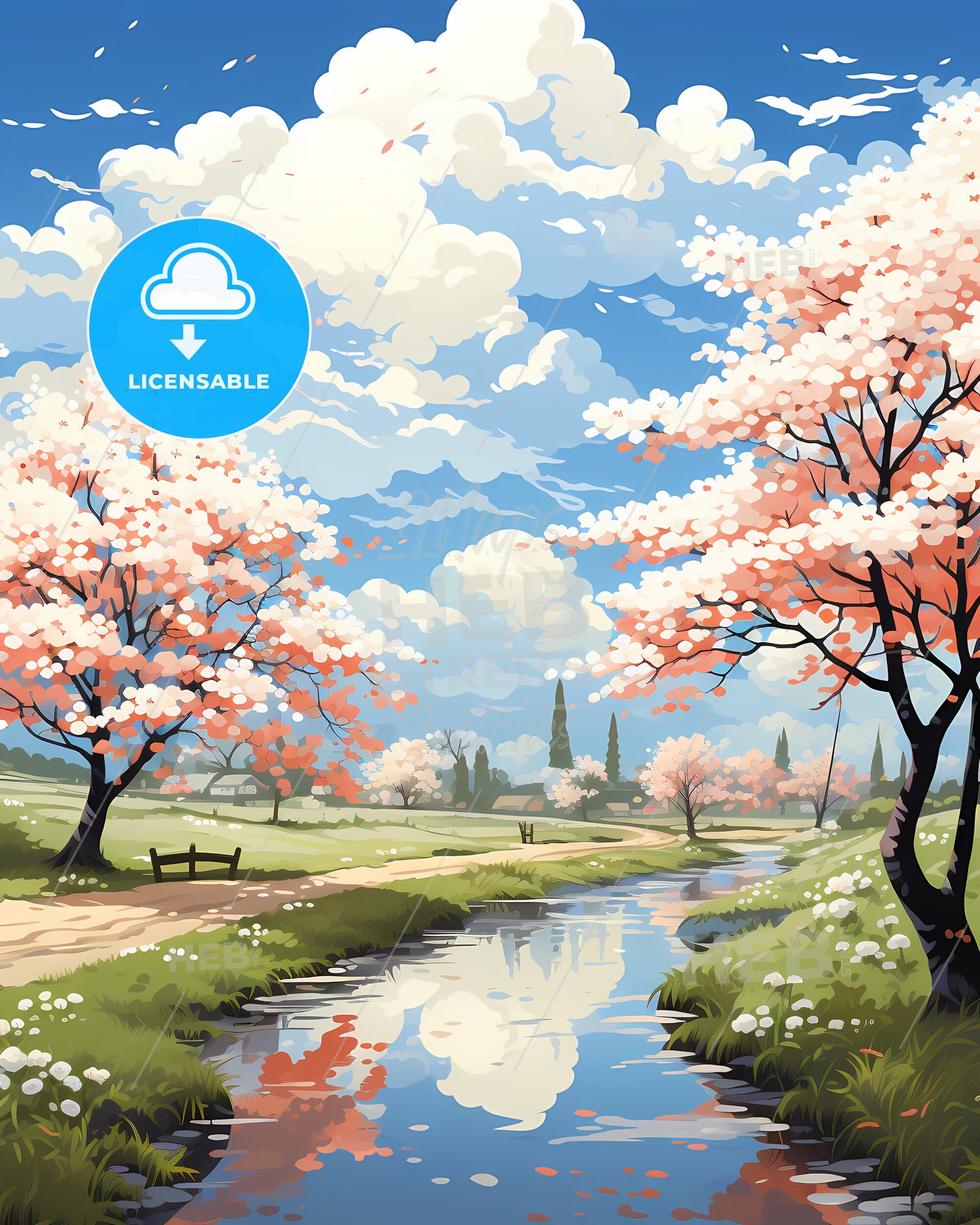 Sugar Land, Texas, a river running through a park