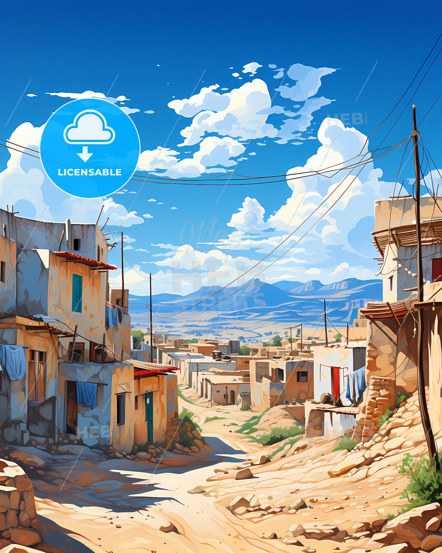 Arkalyk, Kazakhstan, a village in the desert