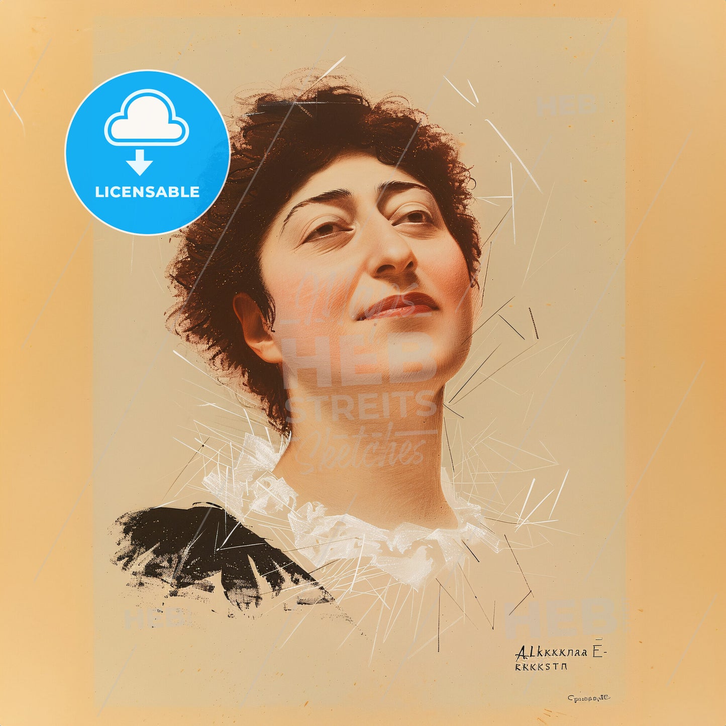 Aleksandra Ekster, 1882 - 1949, Russian-French painter and designer - A Woman With Short Brown Hair