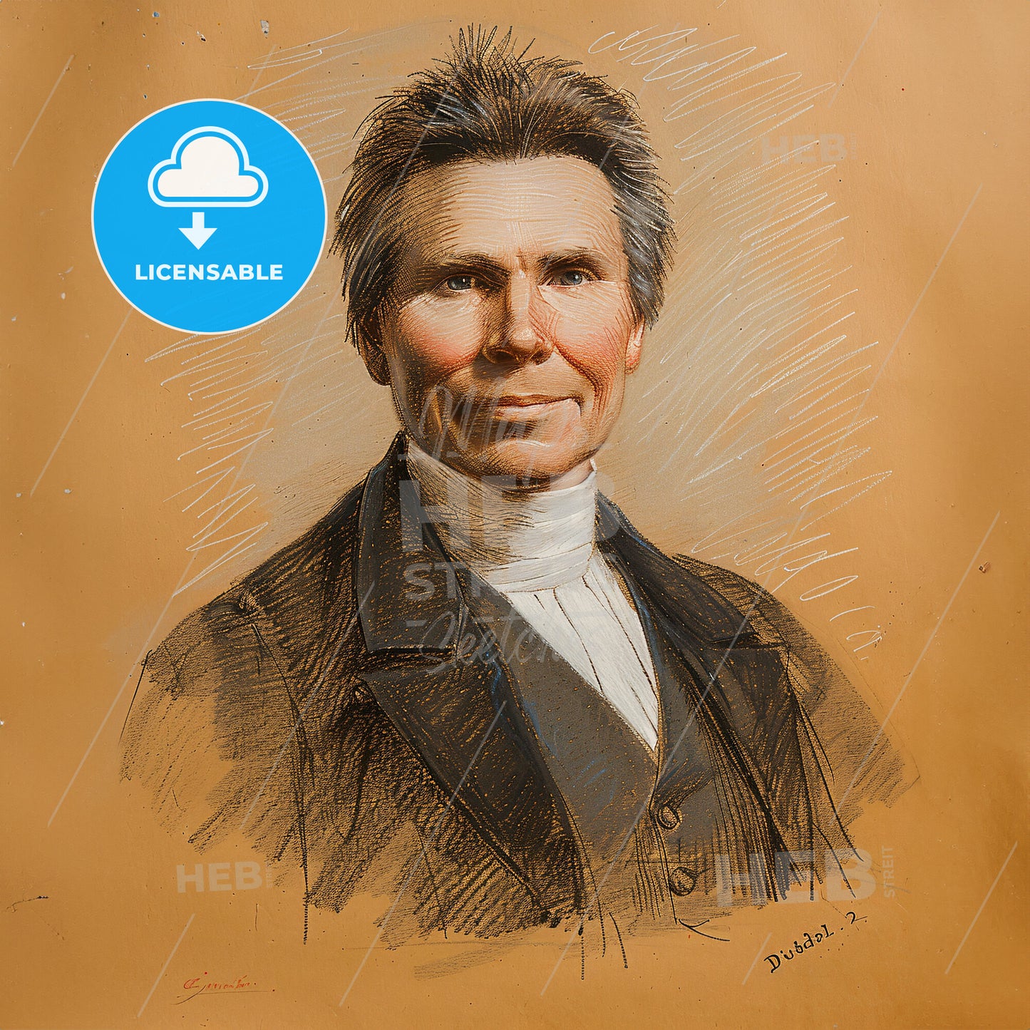 Alexander Duff, 1806 - 1878, Scottish missionary - A Drawing Of A Man