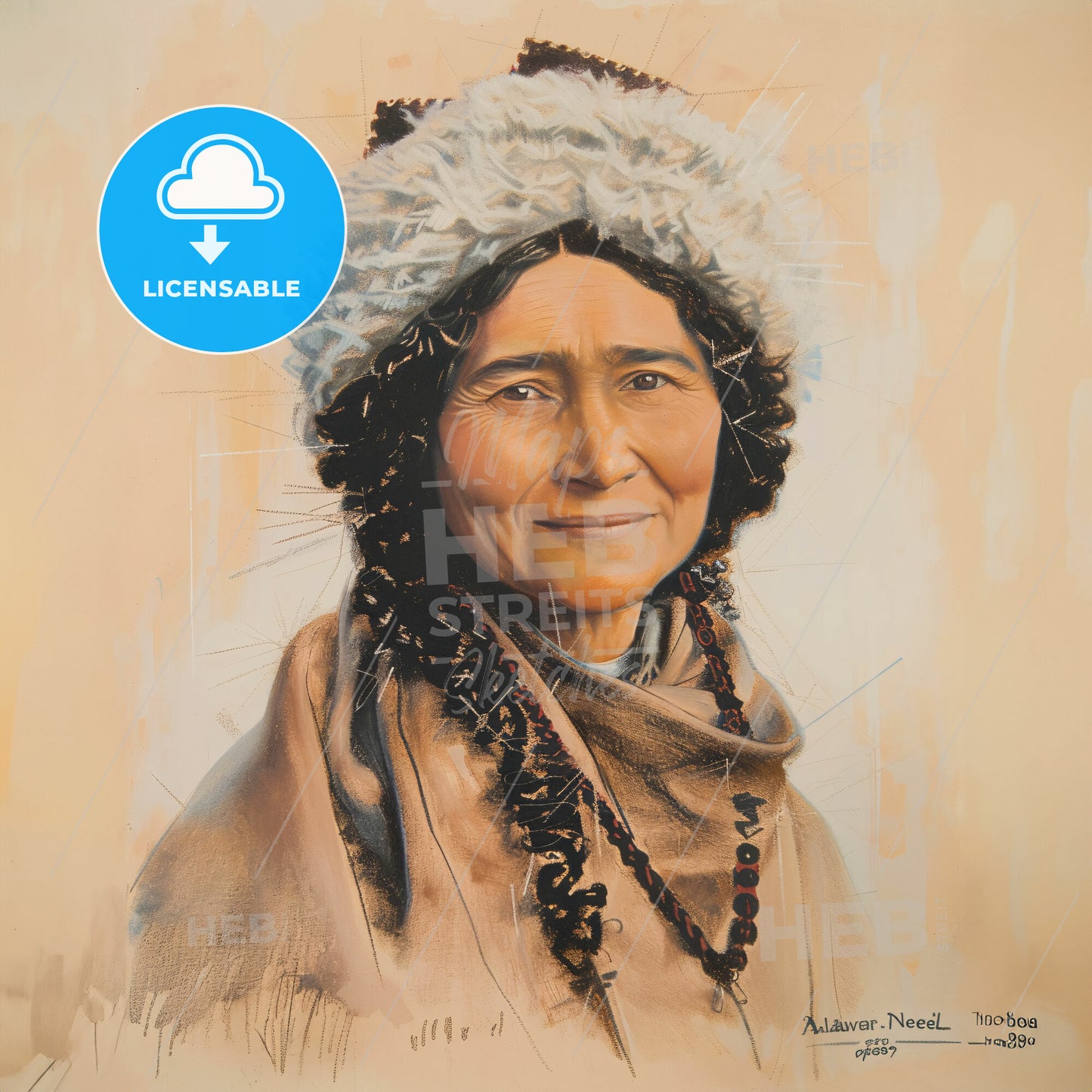 Alexandra David-Néel, 1868 - 1969, French-Belgian explorer - A Woman Wearing A Hat And Scarf