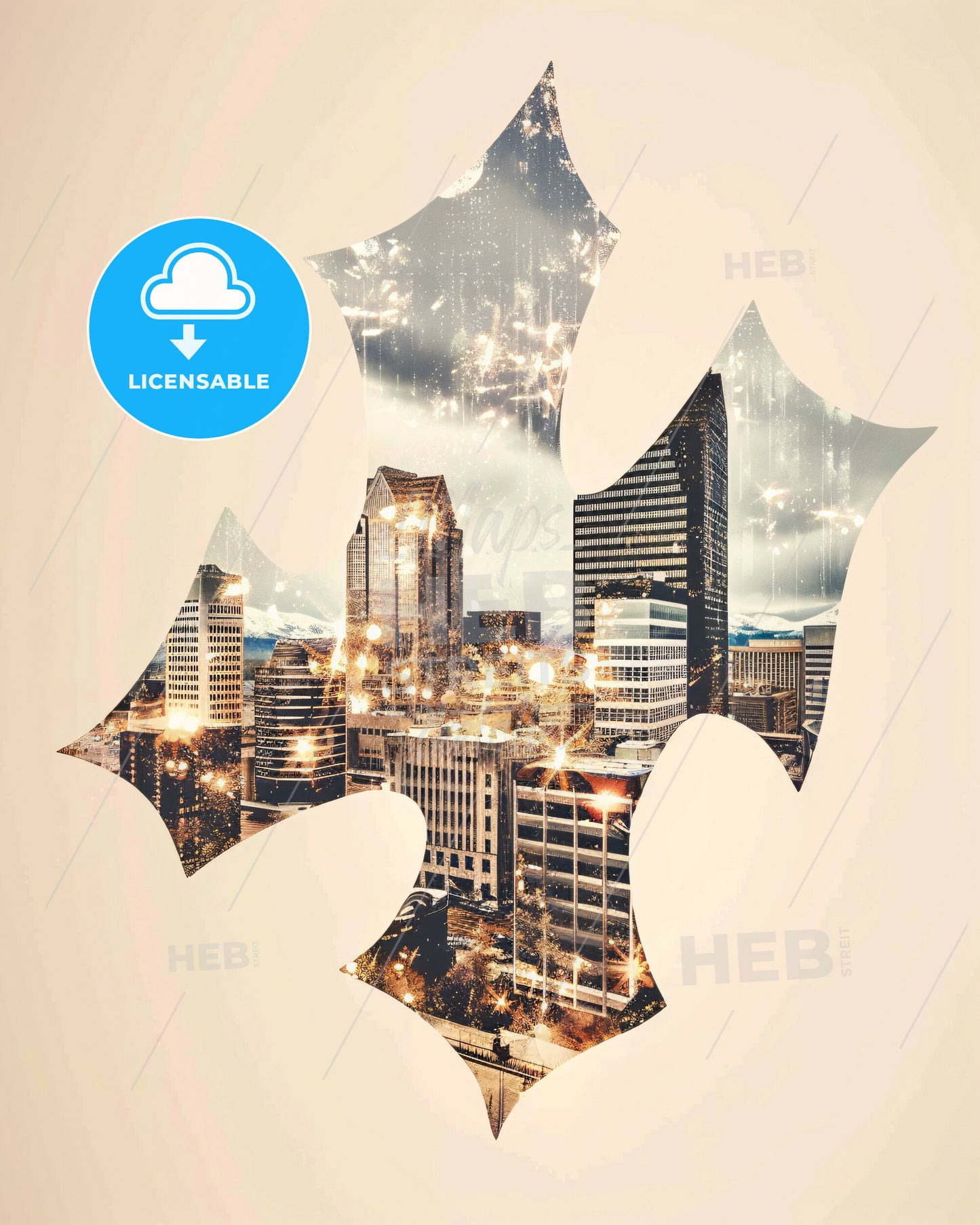 Mesmerizing Anchorage Cityscape Art - A cityscape with lights in the background