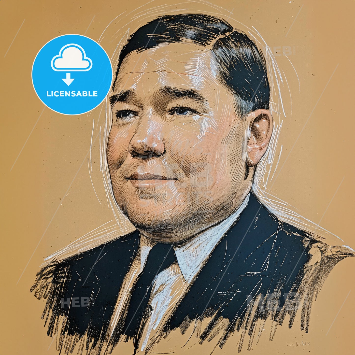 Arthur Guedel, 1883 - 1956, American anesthesiologist - A Drawing Of A Man