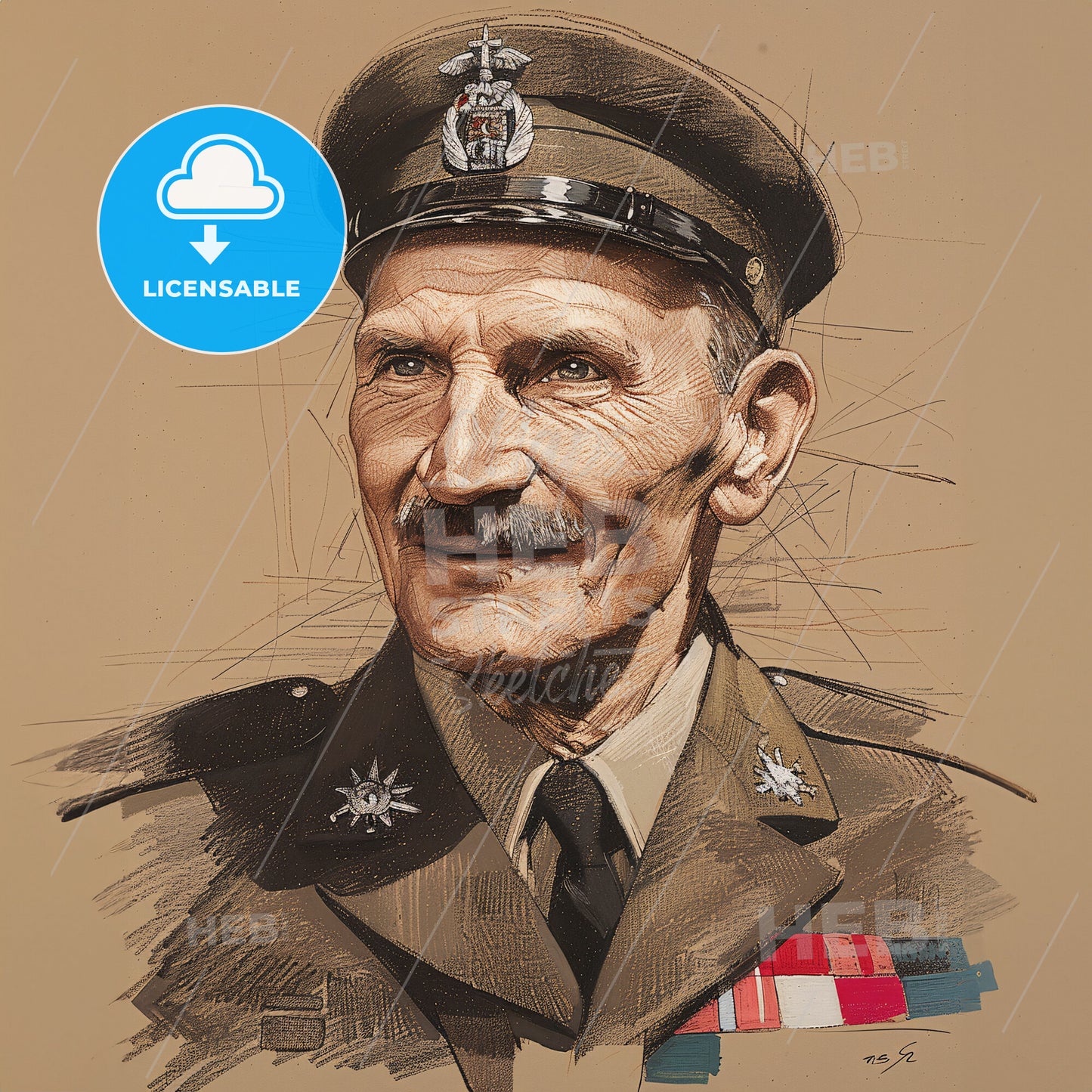 Bernard Montgomery, 1887 - 1976, British Field Marshal - A Man In A Military Uniform