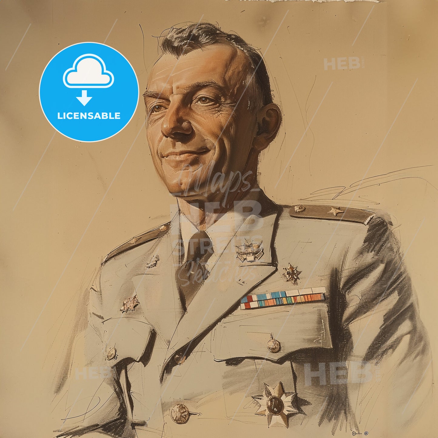 Billy Mitchell, 1879 - 1936, American General - A Man In A Military Uniform