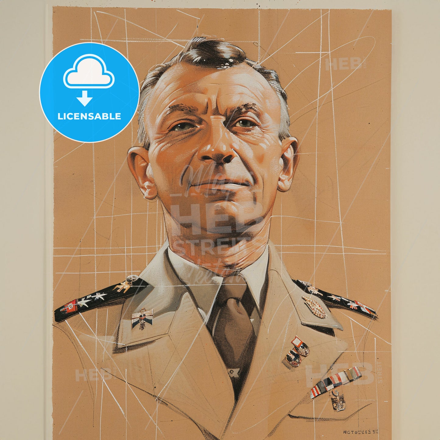 Billy Mitchell, 1879 - 1936, American General - A Portrait Of A Man In A Military Uniform