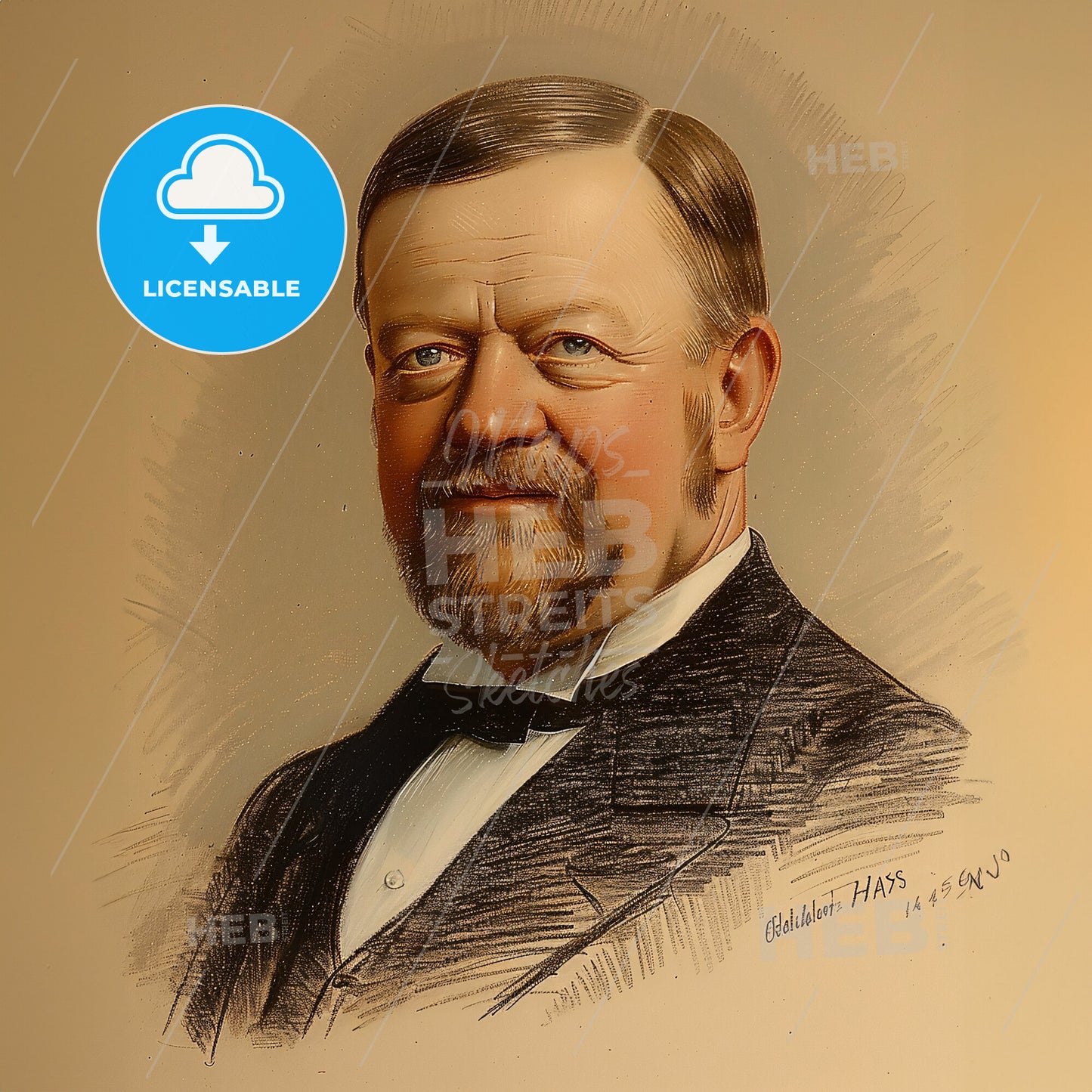 Charles Melville Hays, 1856 - 1912, American-Canadian railway executive - A Portrait Of A Man