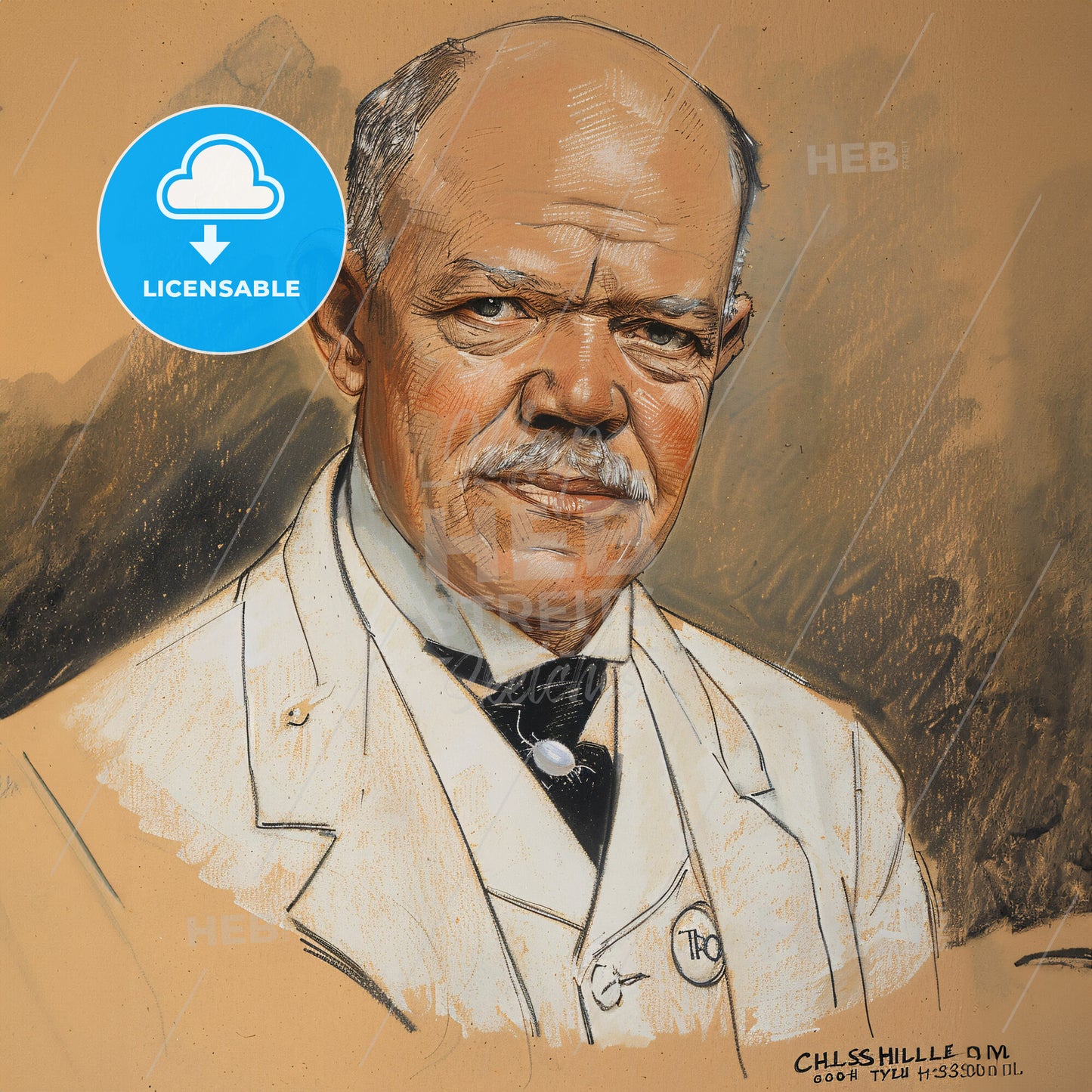 Charles Nicolle, 1866 - 1936, French bacteriologist - A Man In A Suit