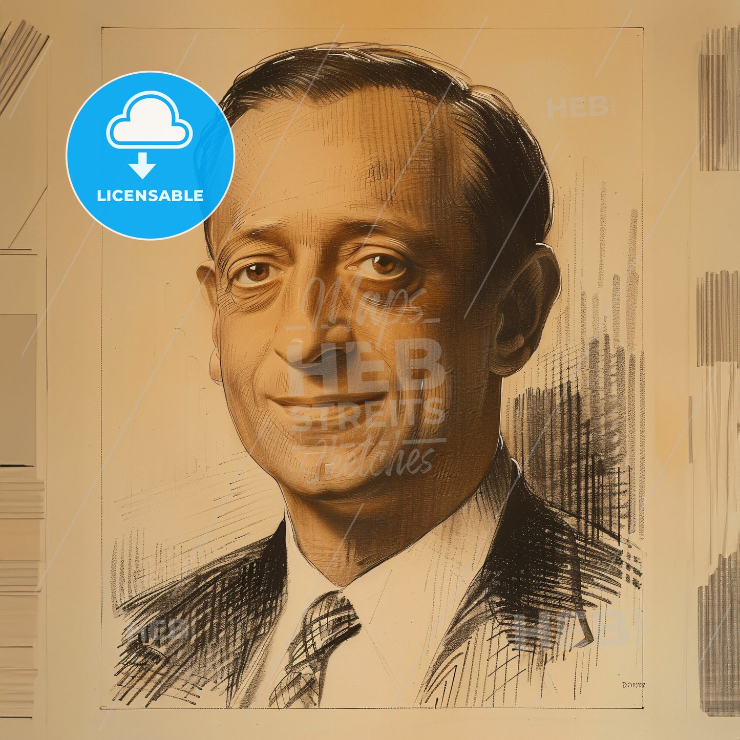 Clarence Dillon, 1882 - 1979, American investment banker - A Portrait Of A Man