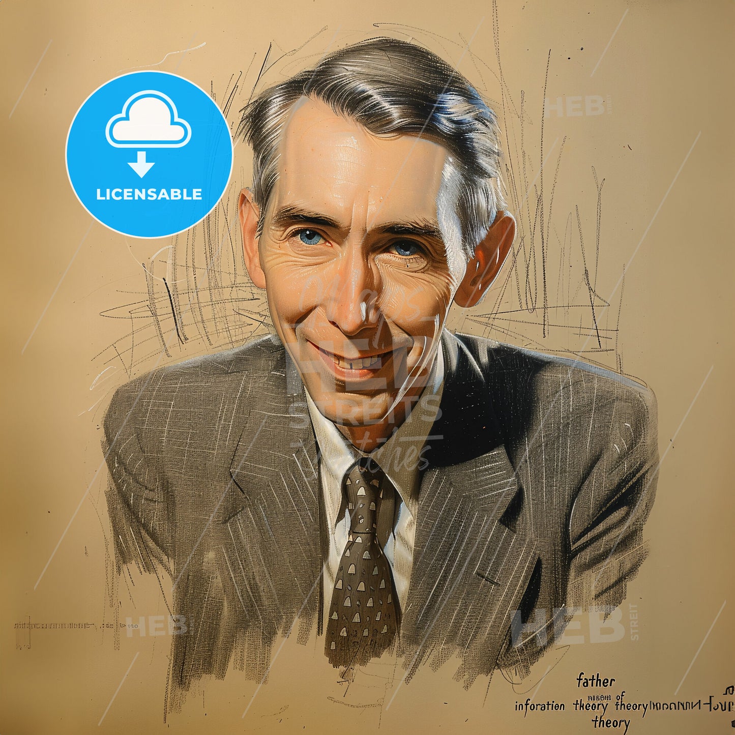 Claude Shannon, 1916 - 2001, American mathematician and electrical engineer - A Man In A Suit And Tie