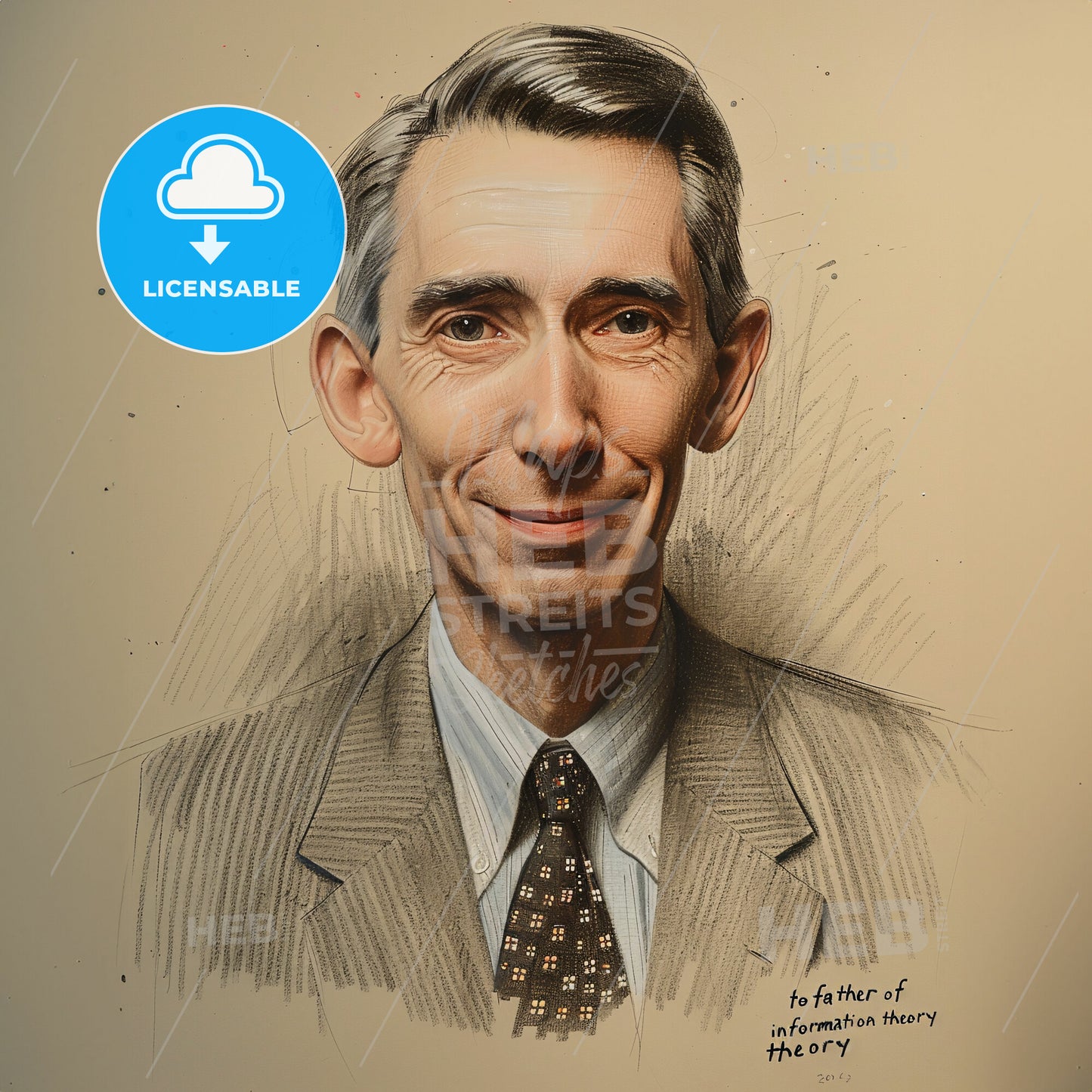 Claude Shannon, 1916 - 2001, American mathematician and electrical engineer - A Man In A Suit And Tie