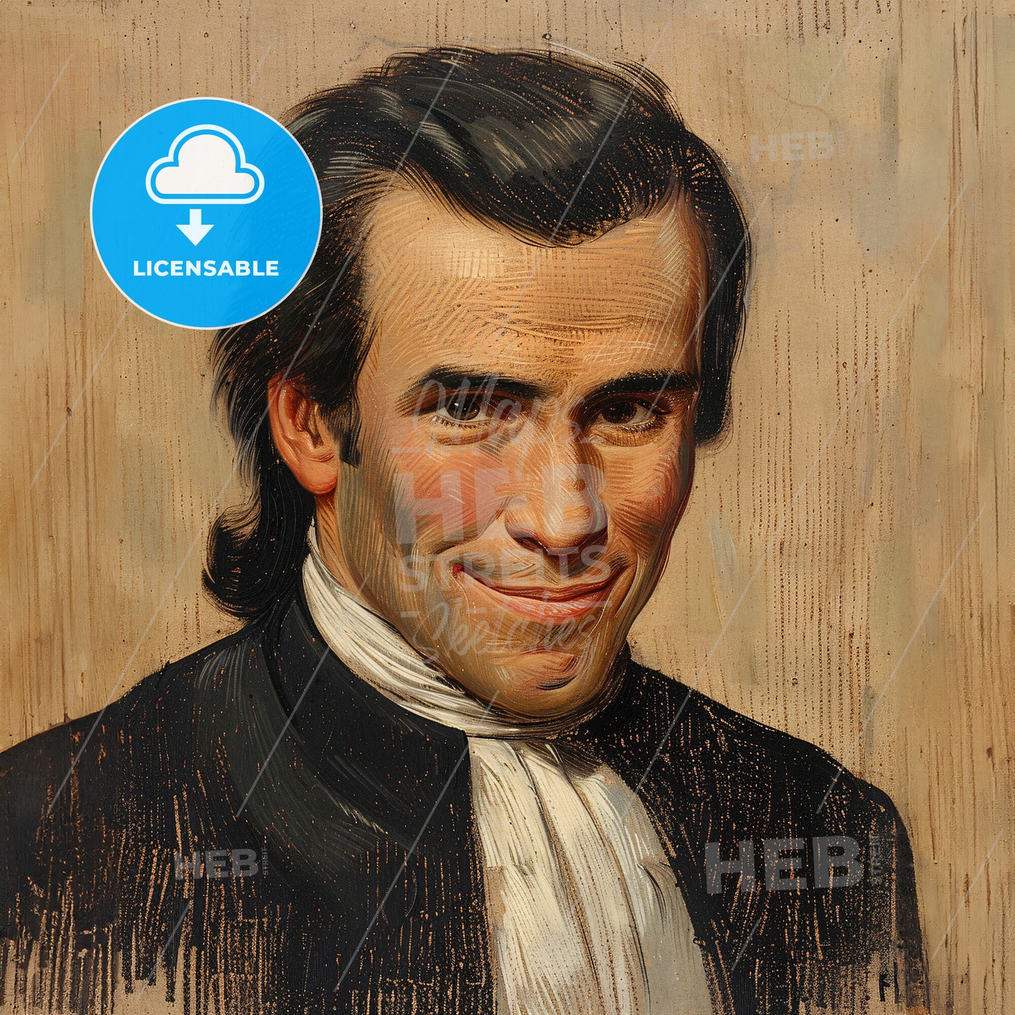 David Brainerd, 1718 - 1747, American missionary - A Painting Of A Man Smiling