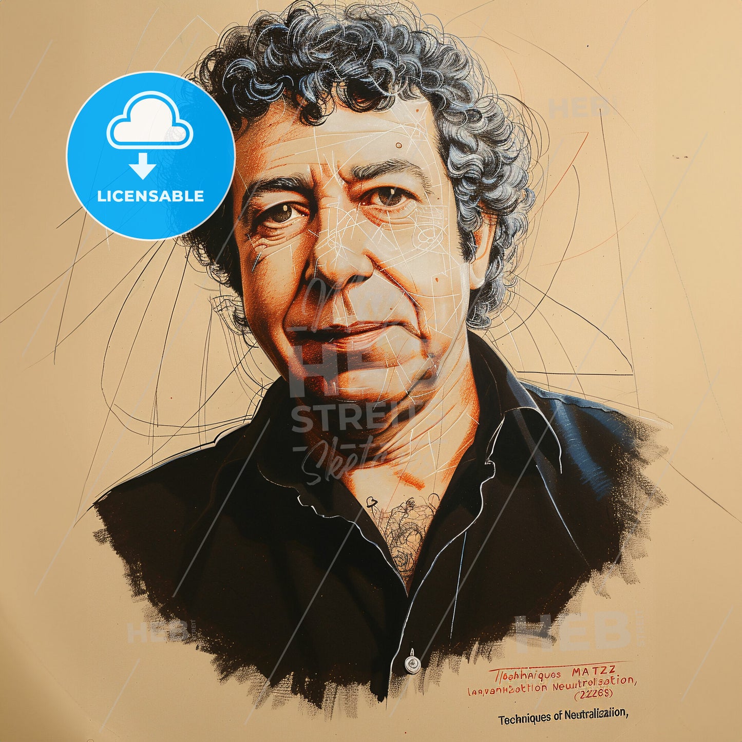 David Matza, 1930 - 2018, American criminologist - A Man With Curly Hair Wearing A Black Shirt