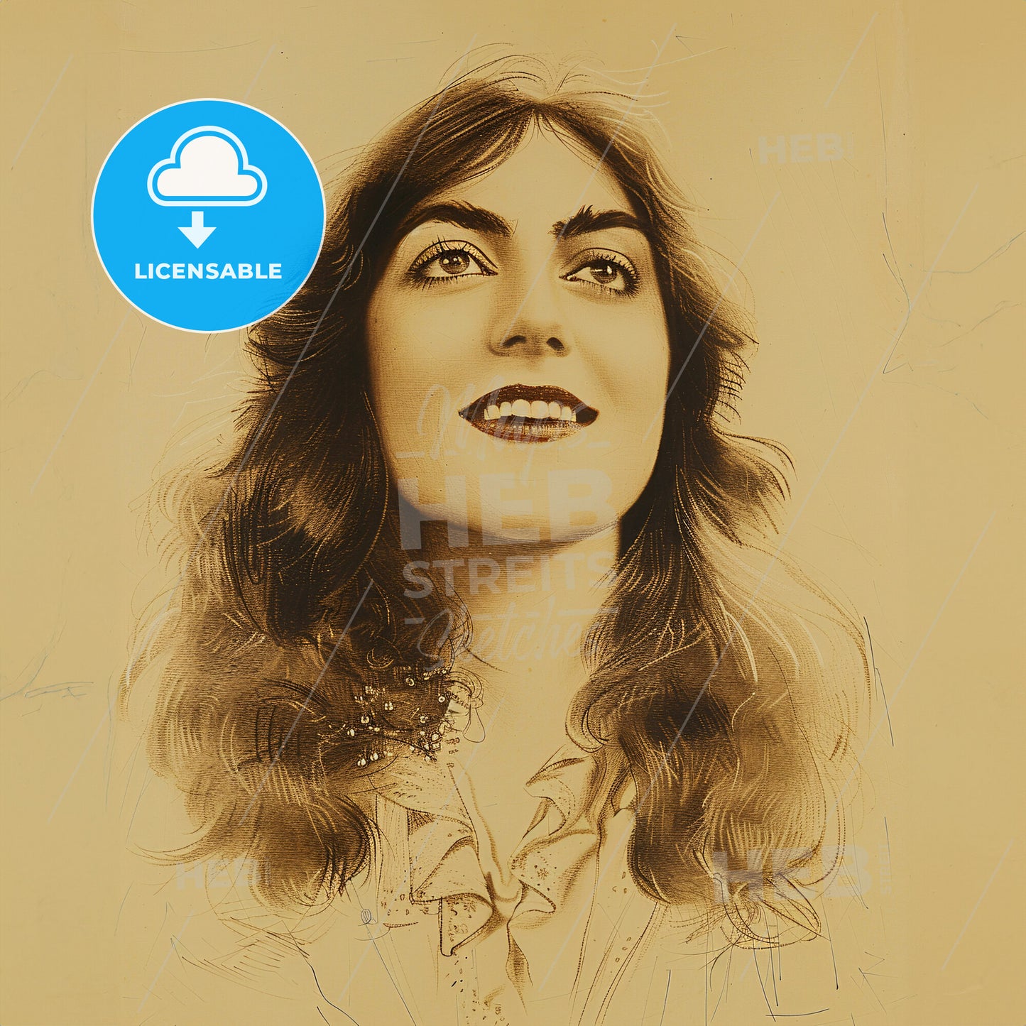 Dorothy Mackaill, 1903 - 1990, British-American actress - A Woman With Long Hair Smiling