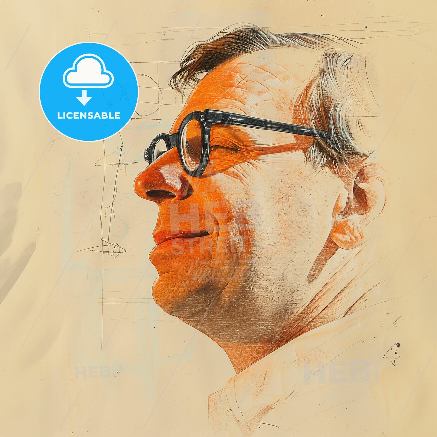 Eero Saarinen, 1910 - 1961, Finnish-American architect - A Man Wearing Glasses