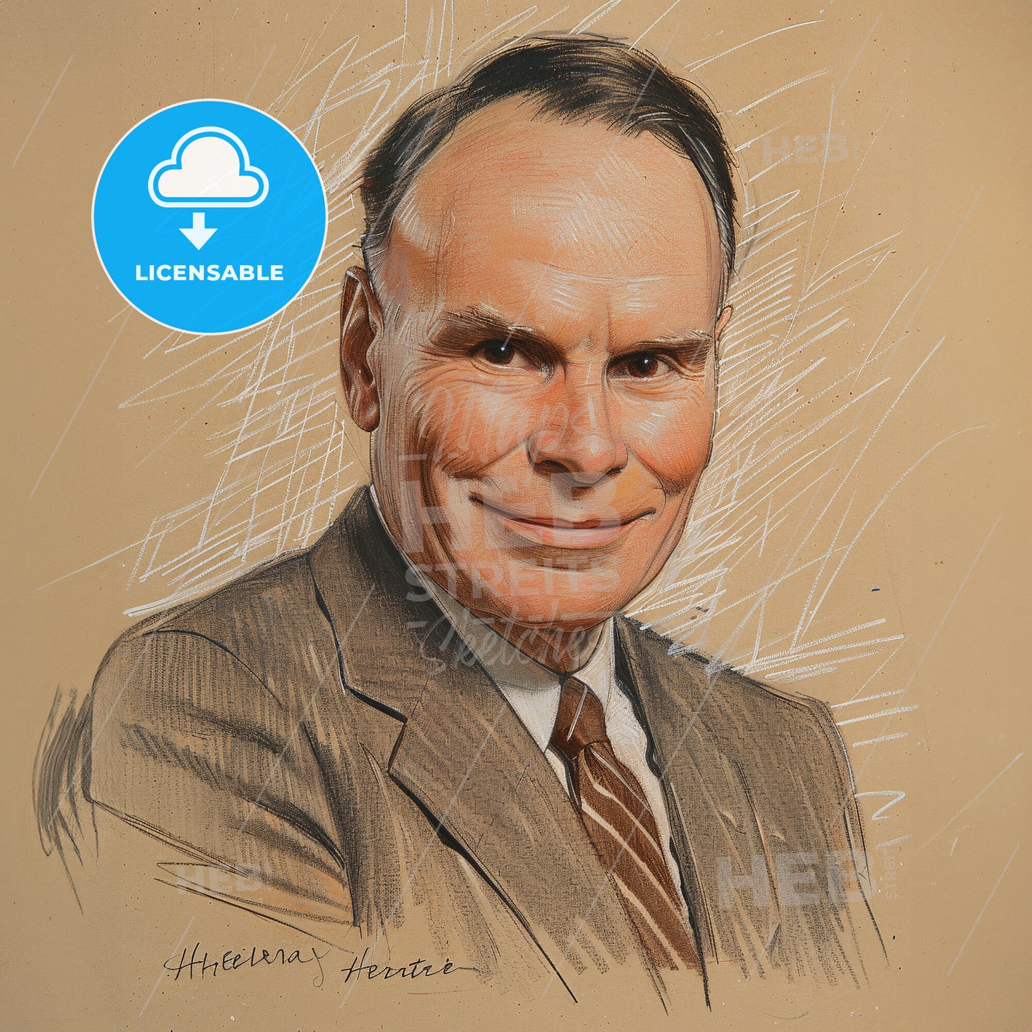 Ernest Henderson, 1897 - 1967, American hotelier - A Man In A Suit And Tie