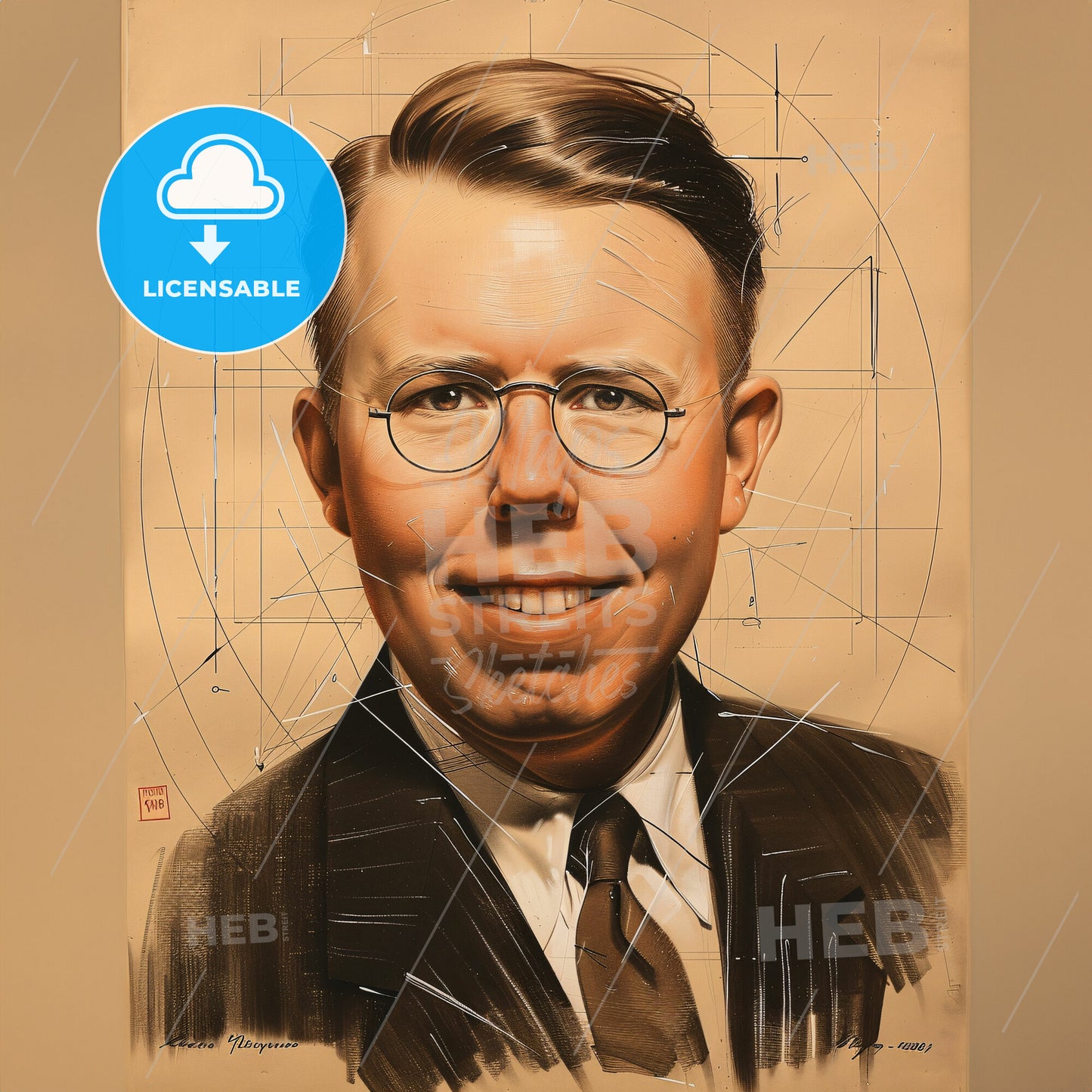 Ernest Lawrence, 1901 - 1958, American physicist - A Man Wearing Glasses And A Suit