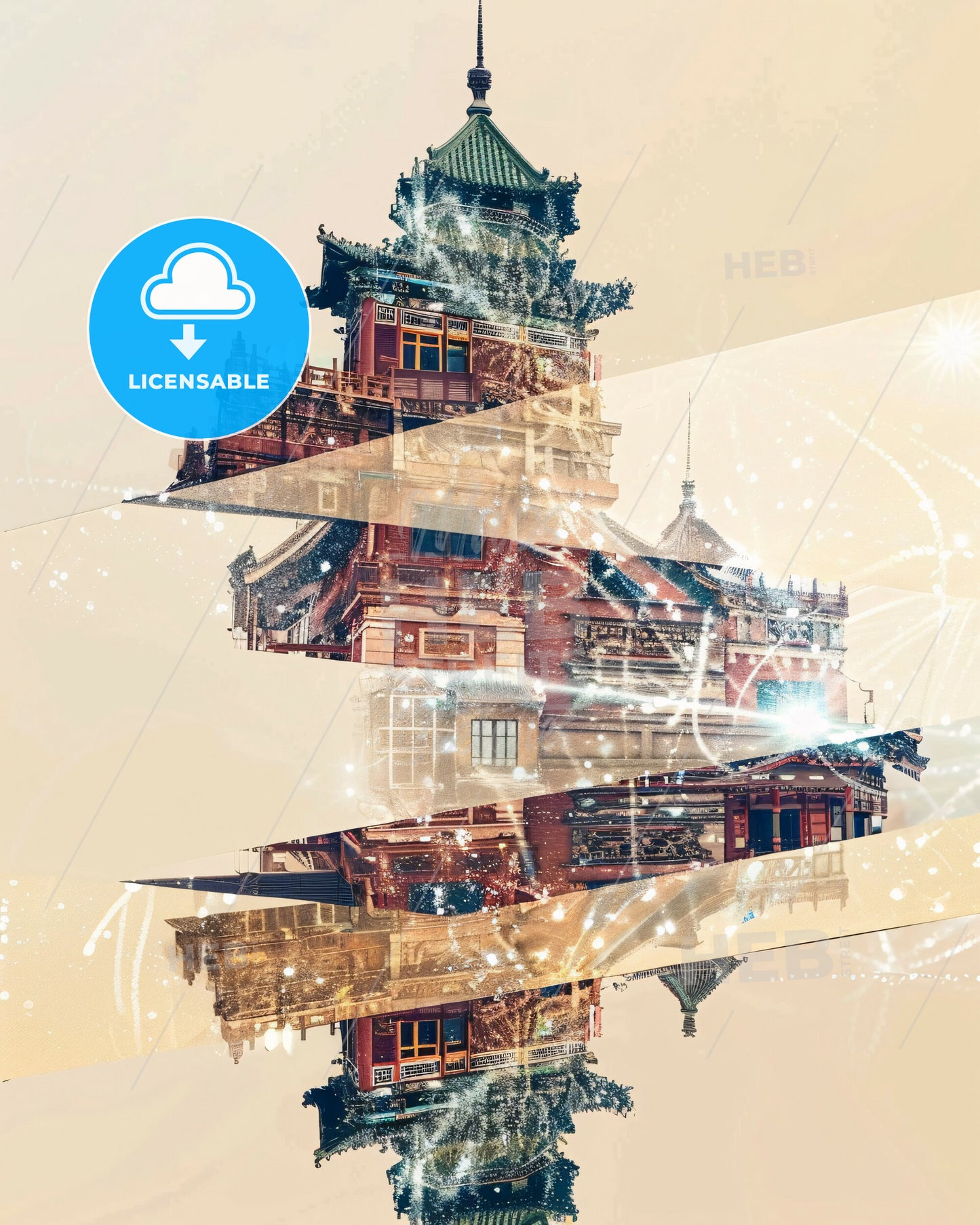 Fushun, China: City Lights, City Dreams - A building with a tower and a green roof