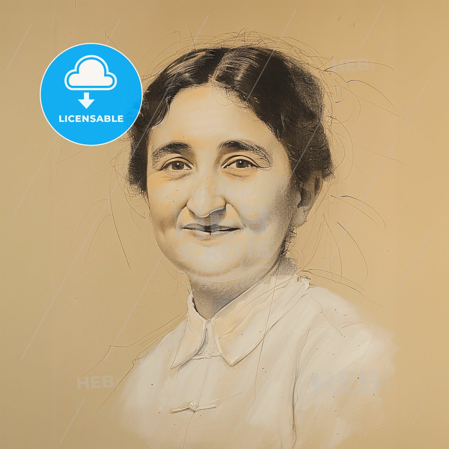 Gladys Aylward, 1902 - 1970, British missionary - A Drawing Of A Woman