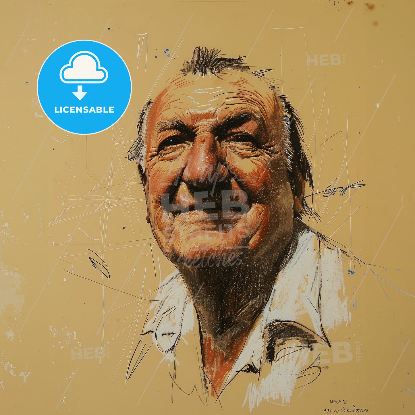 Hans Hofmann, 1880 - 1966, German-American painter - A Drawing Of A Man